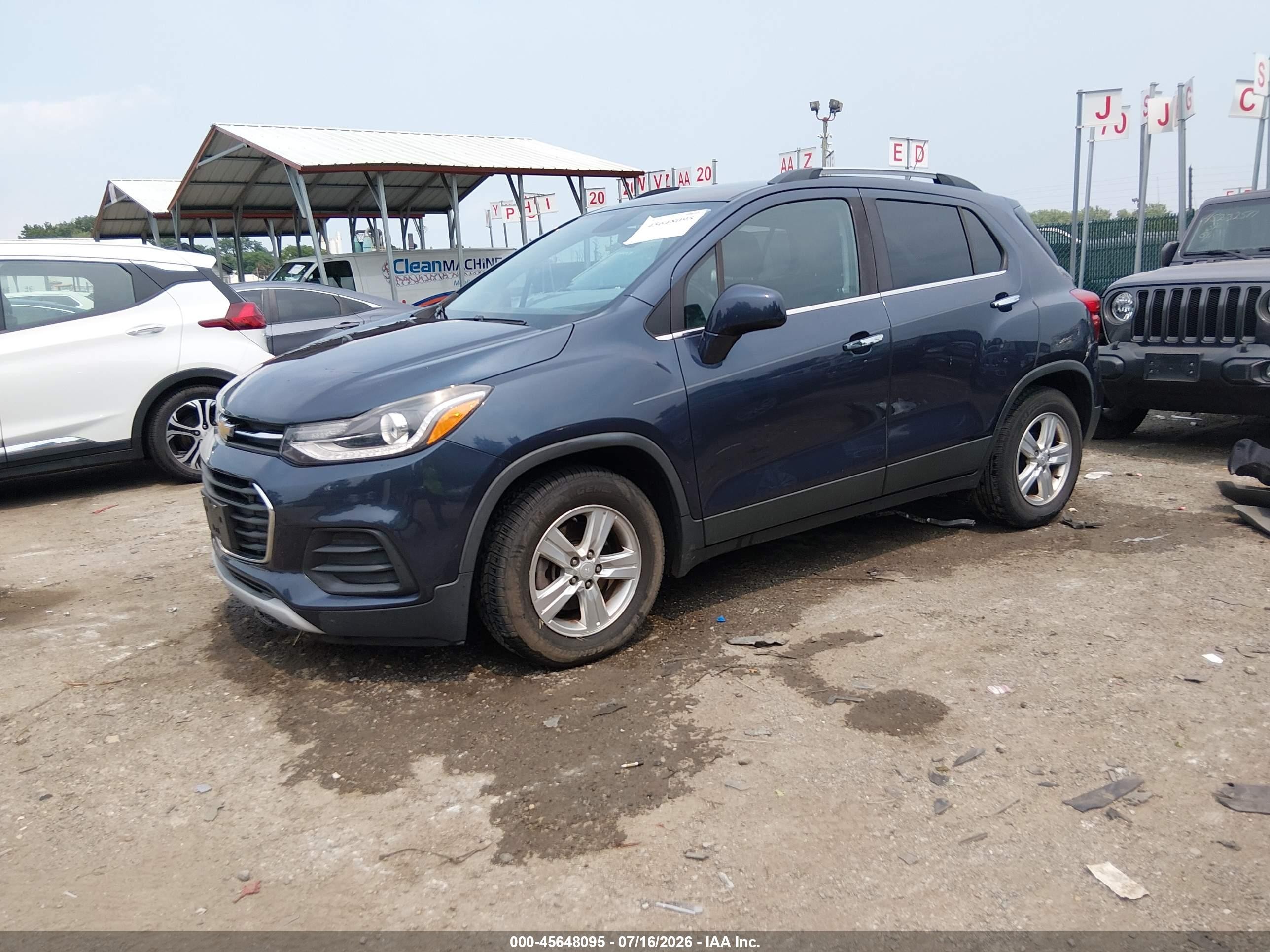2018 Chevrolet Trax Lt Blue vin: 3GNCJLSB5JL373542