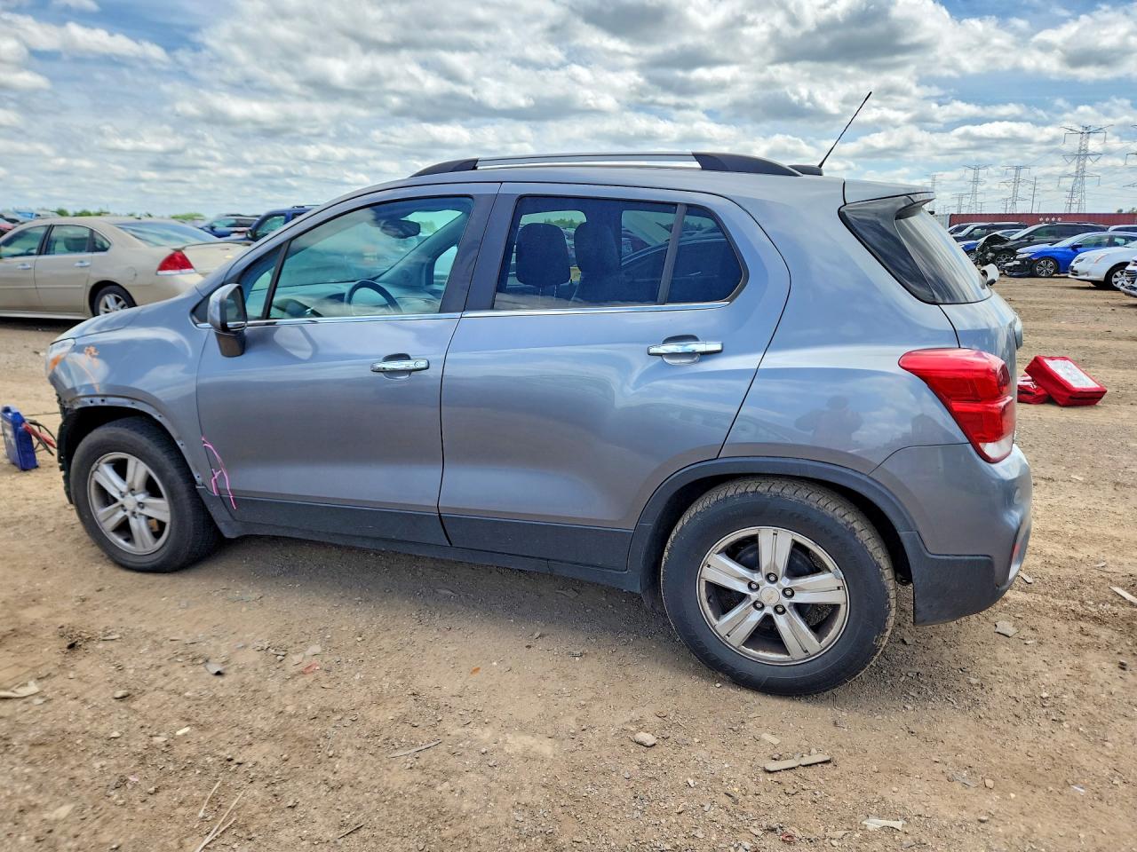 2020 Chevrolet Trax 1lt Gray vin: 3GNCJLSB5LL141011
