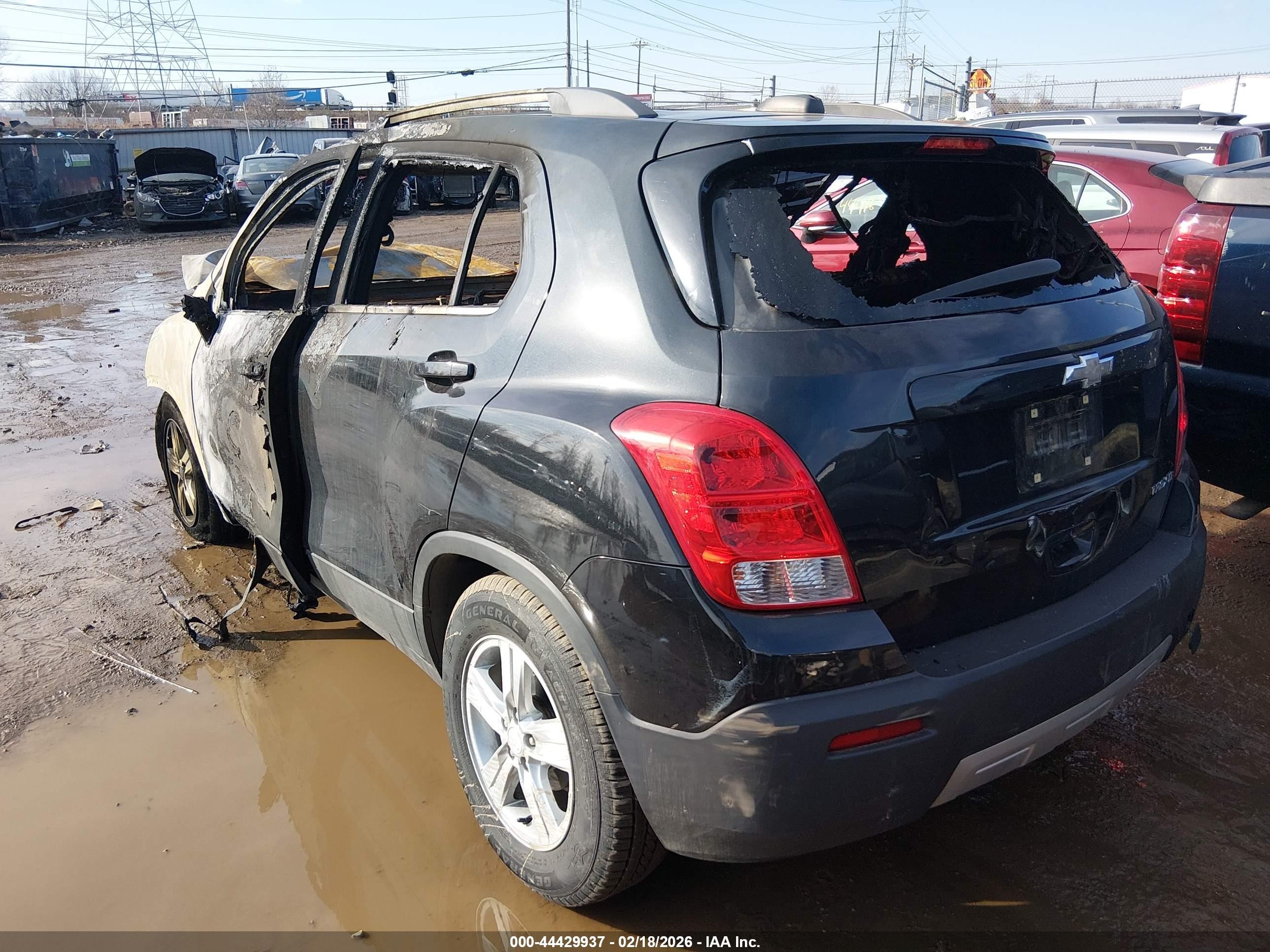 2015 Chevrolet Trax Lt Black vin: 3GNCJLSB6FL205030