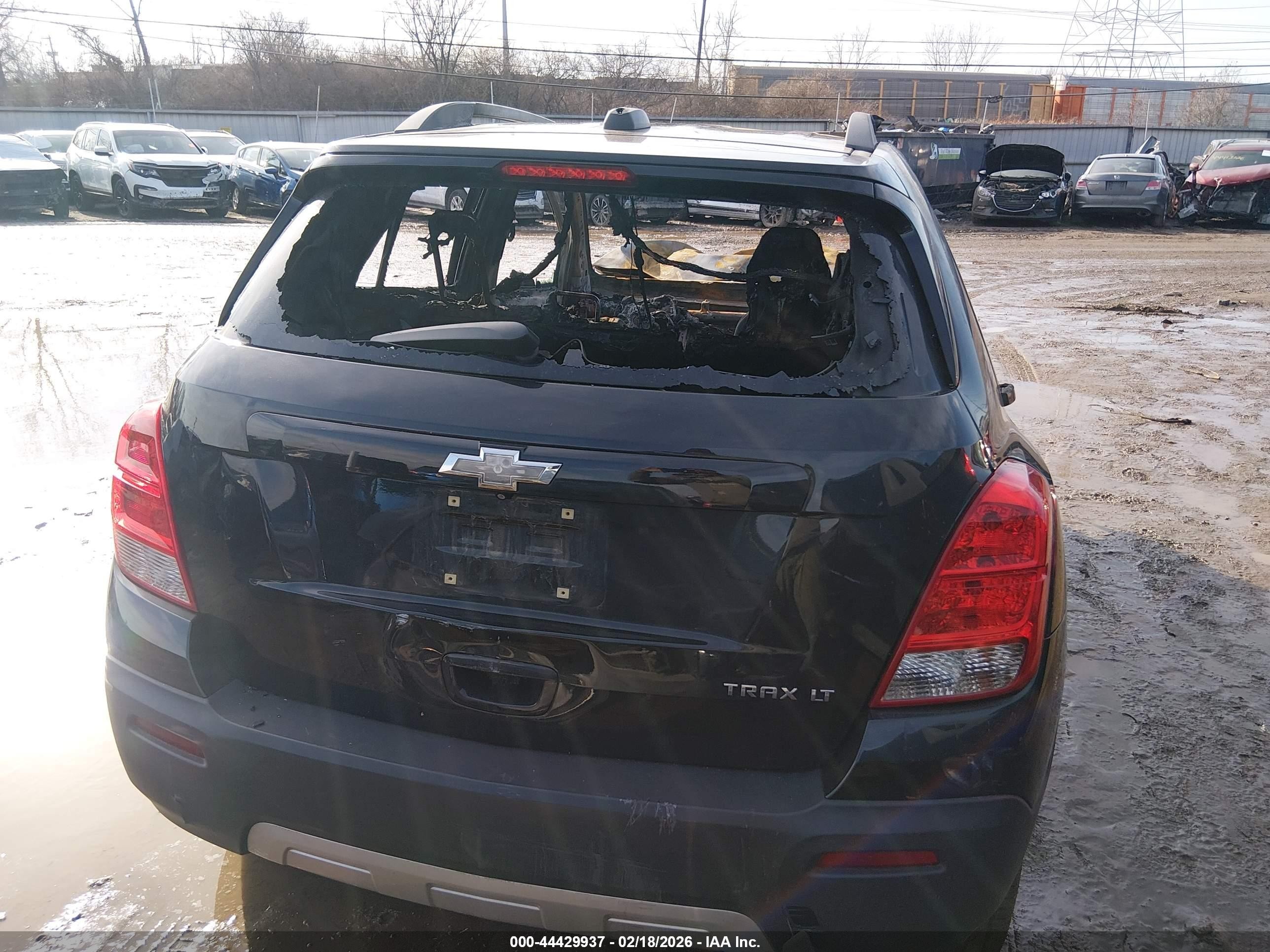 2015 Chevrolet Trax Lt Black vin: 3GNCJLSB6FL205030