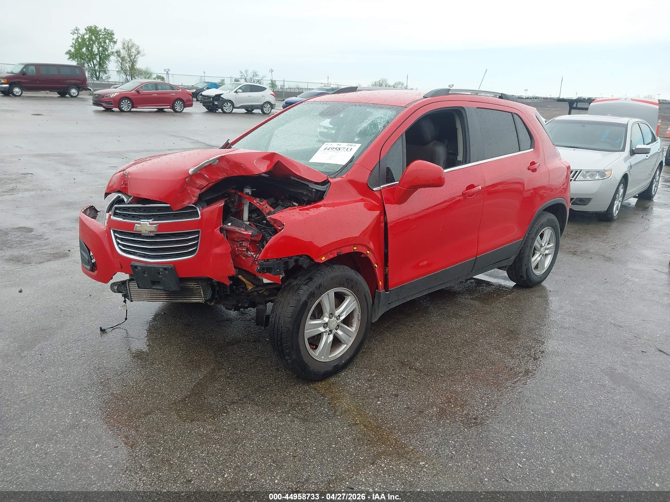 2015 Chevrolet Trax Lt Red vin: 3GNCJLSB7FL244404