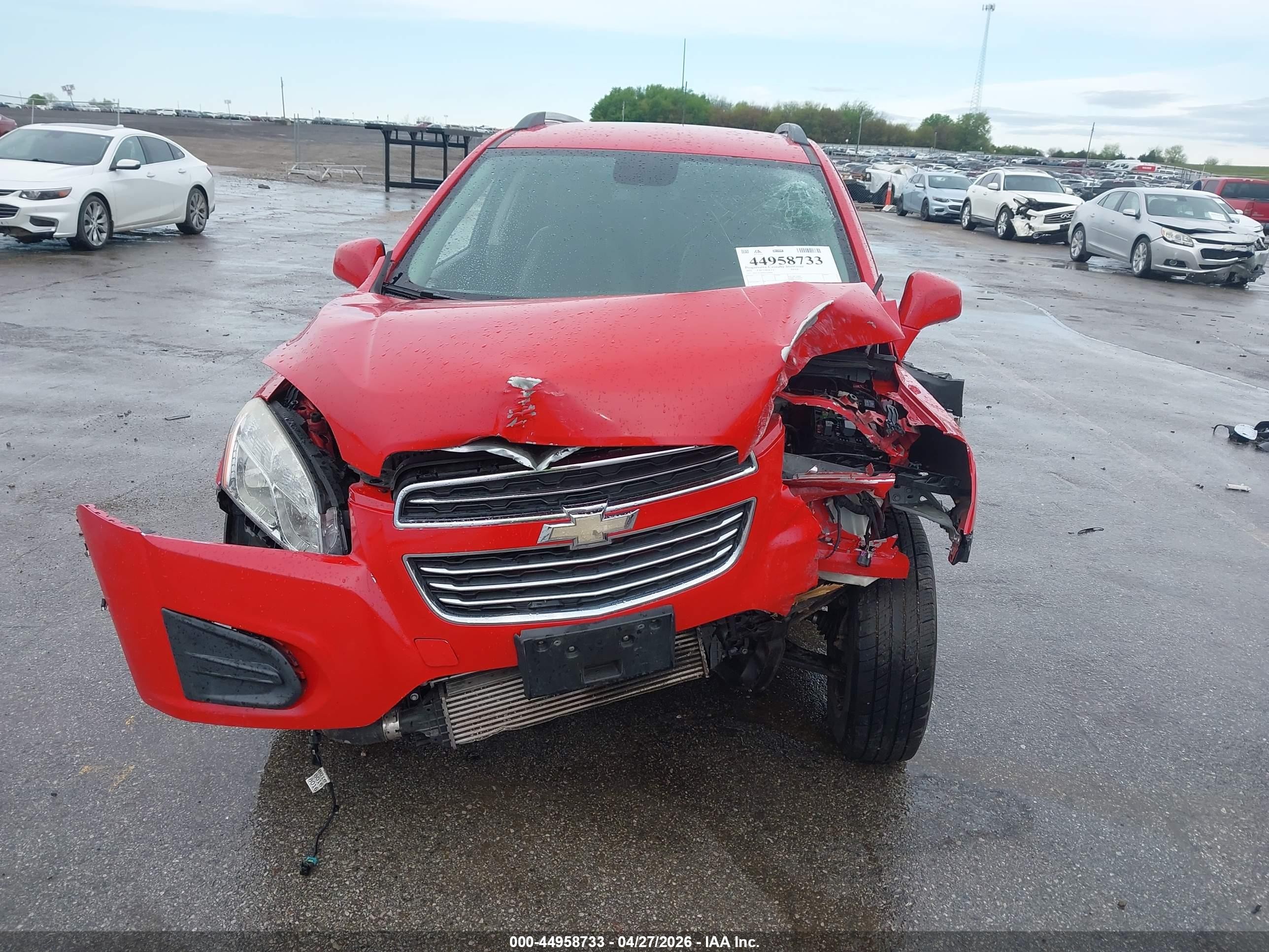 2015 Chevrolet Trax Lt Red vin: 3GNCJLSB7FL244404