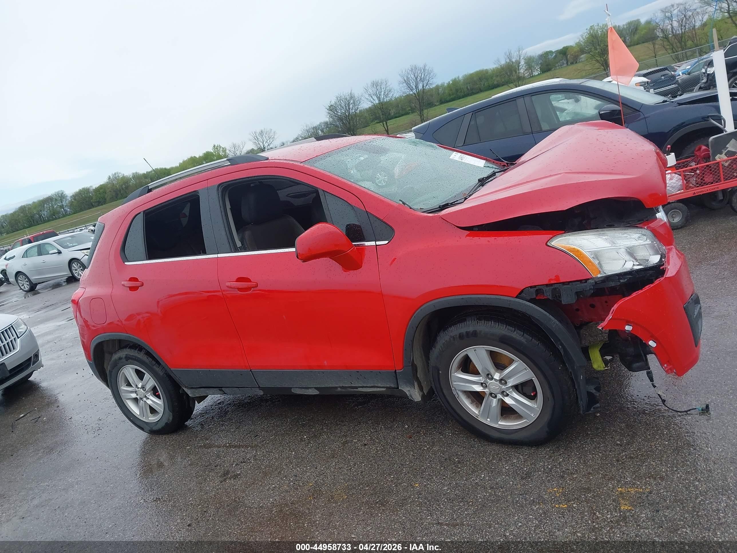 2015 Chevrolet Trax Lt Red vin: 3GNCJLSB7FL244404