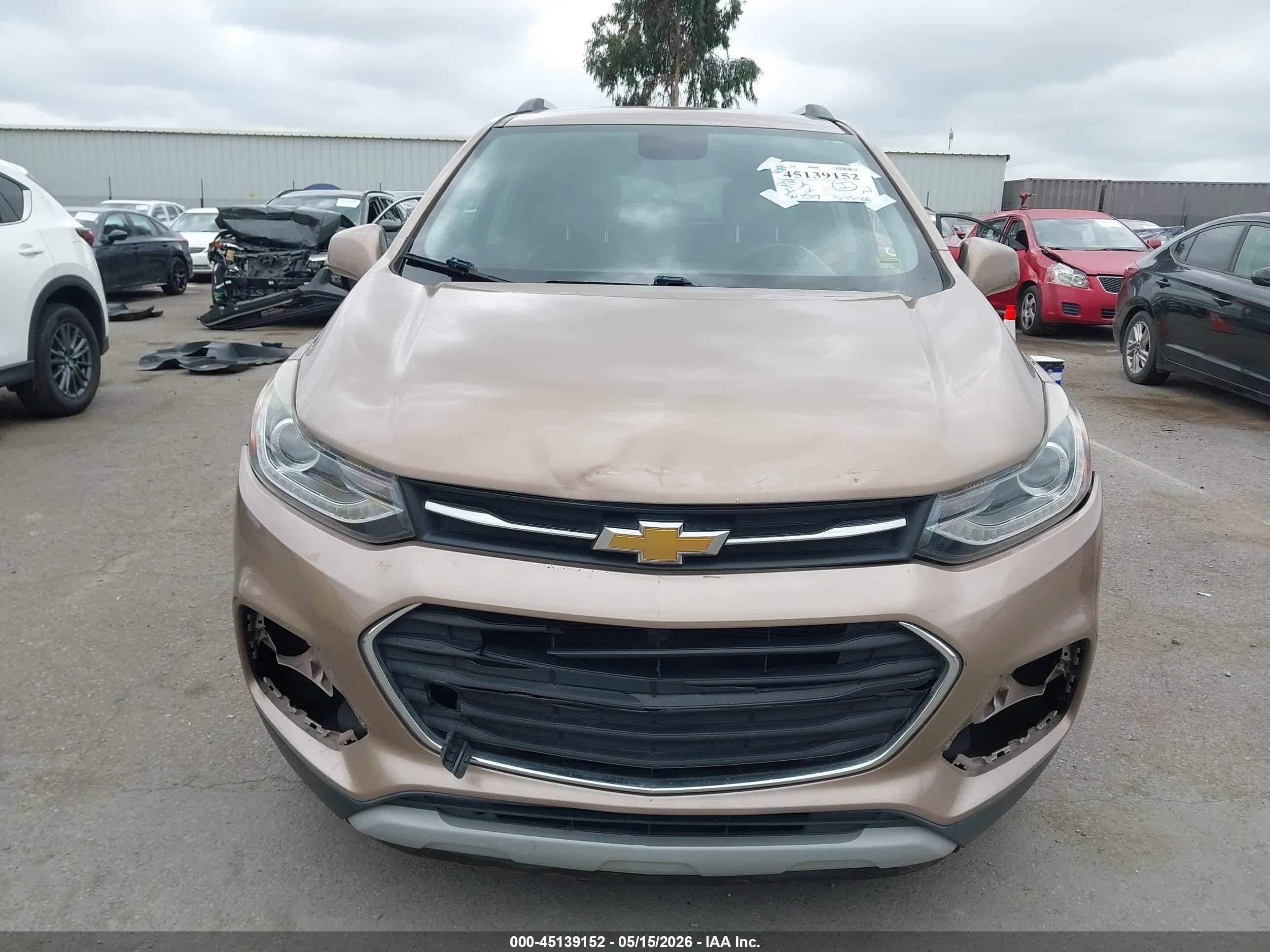 2018 Chevrolet Trax Lt Коричневый vin: 3GNCJLSB7JL310782