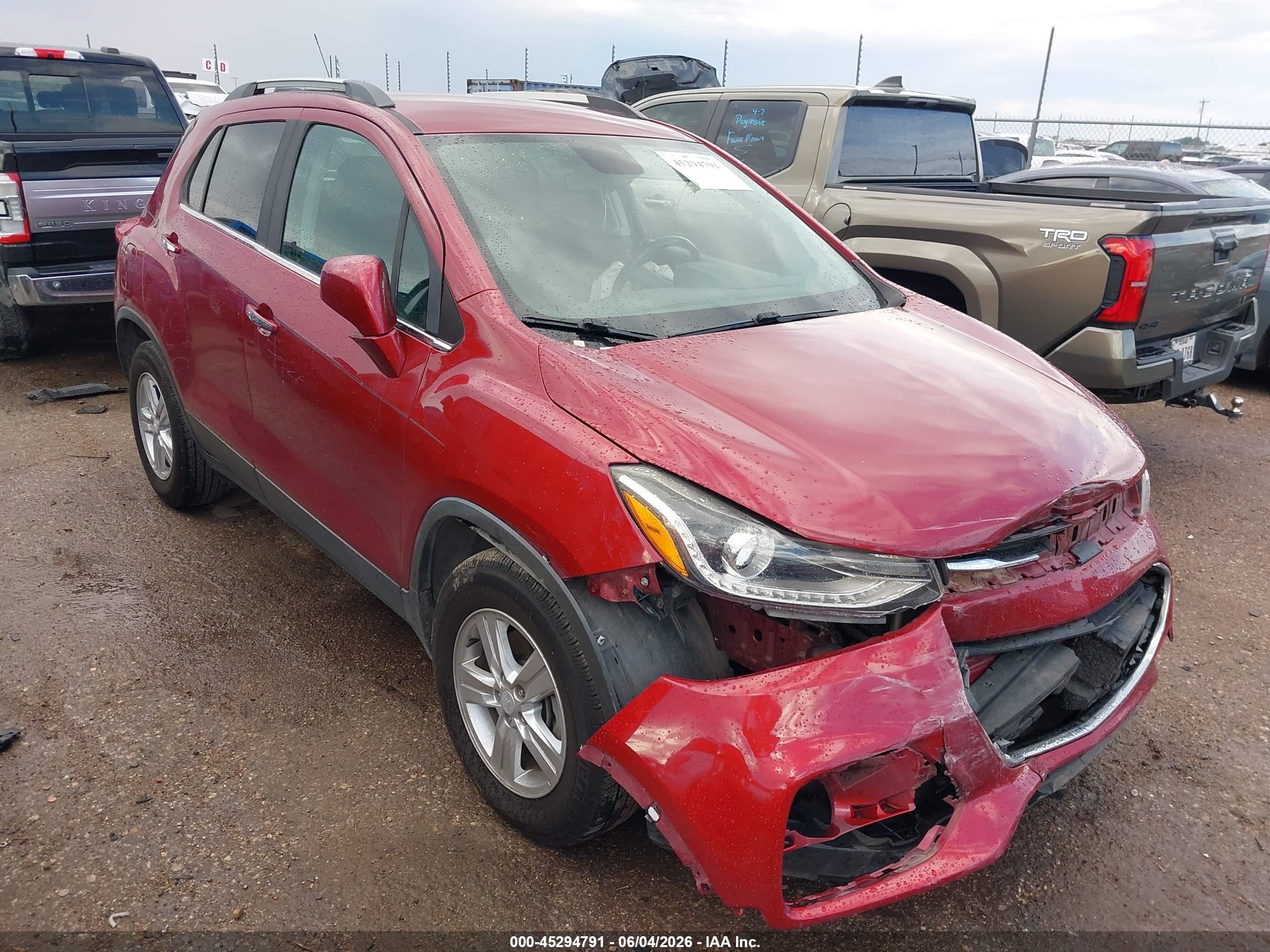 2019 Chevrolet Trax Lt Red vin: 3GNCJLSB7KL203779