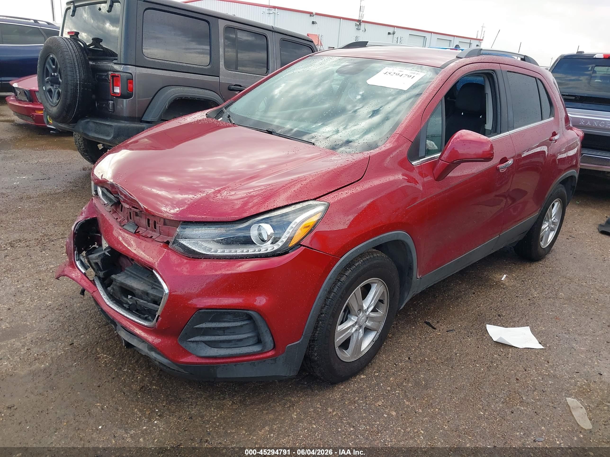 2019 Chevrolet Trax Lt Red vin: 3GNCJLSB7KL203779
