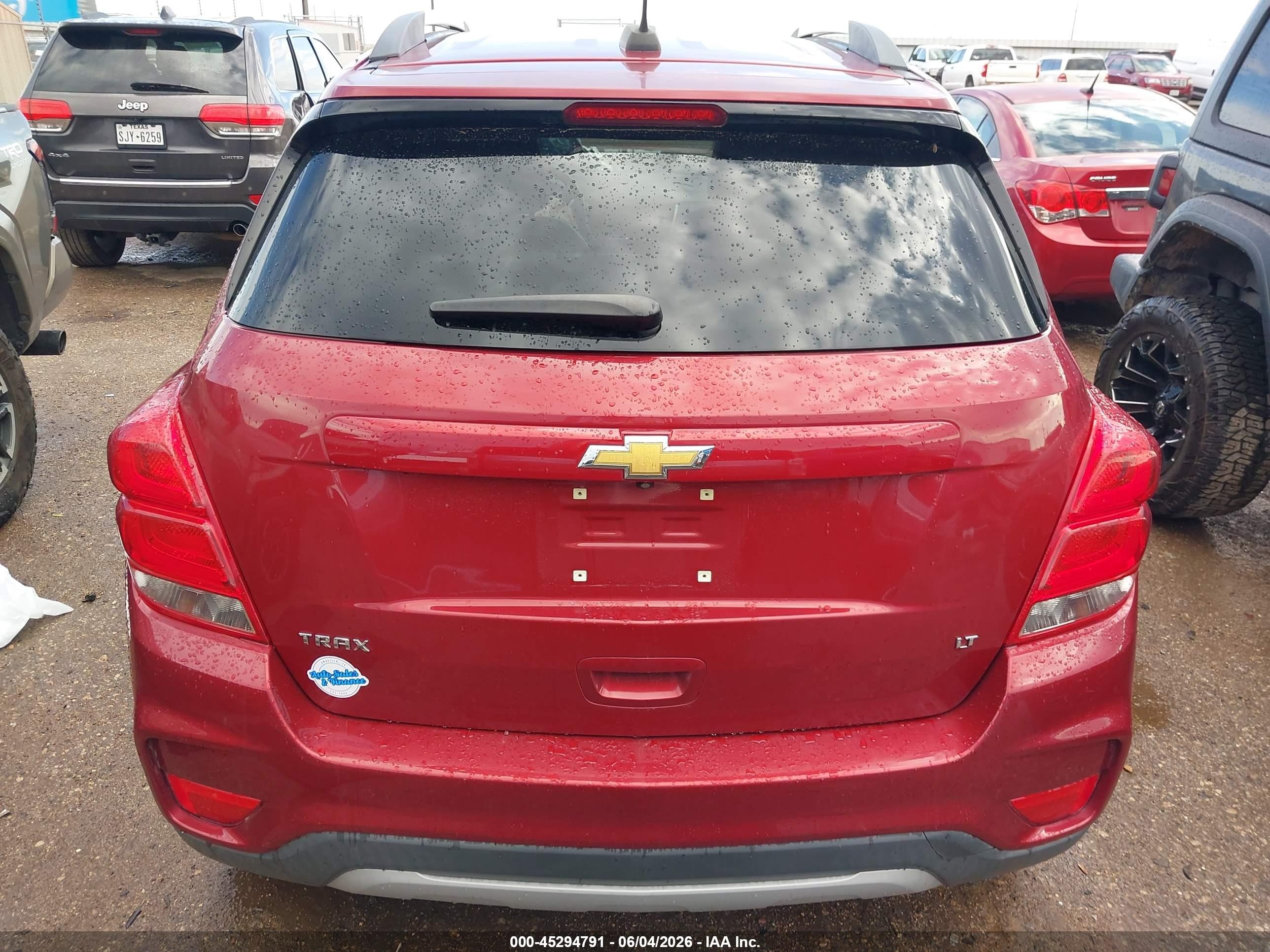 2019 Chevrolet Trax Lt Red vin: 3GNCJLSB7KL203779