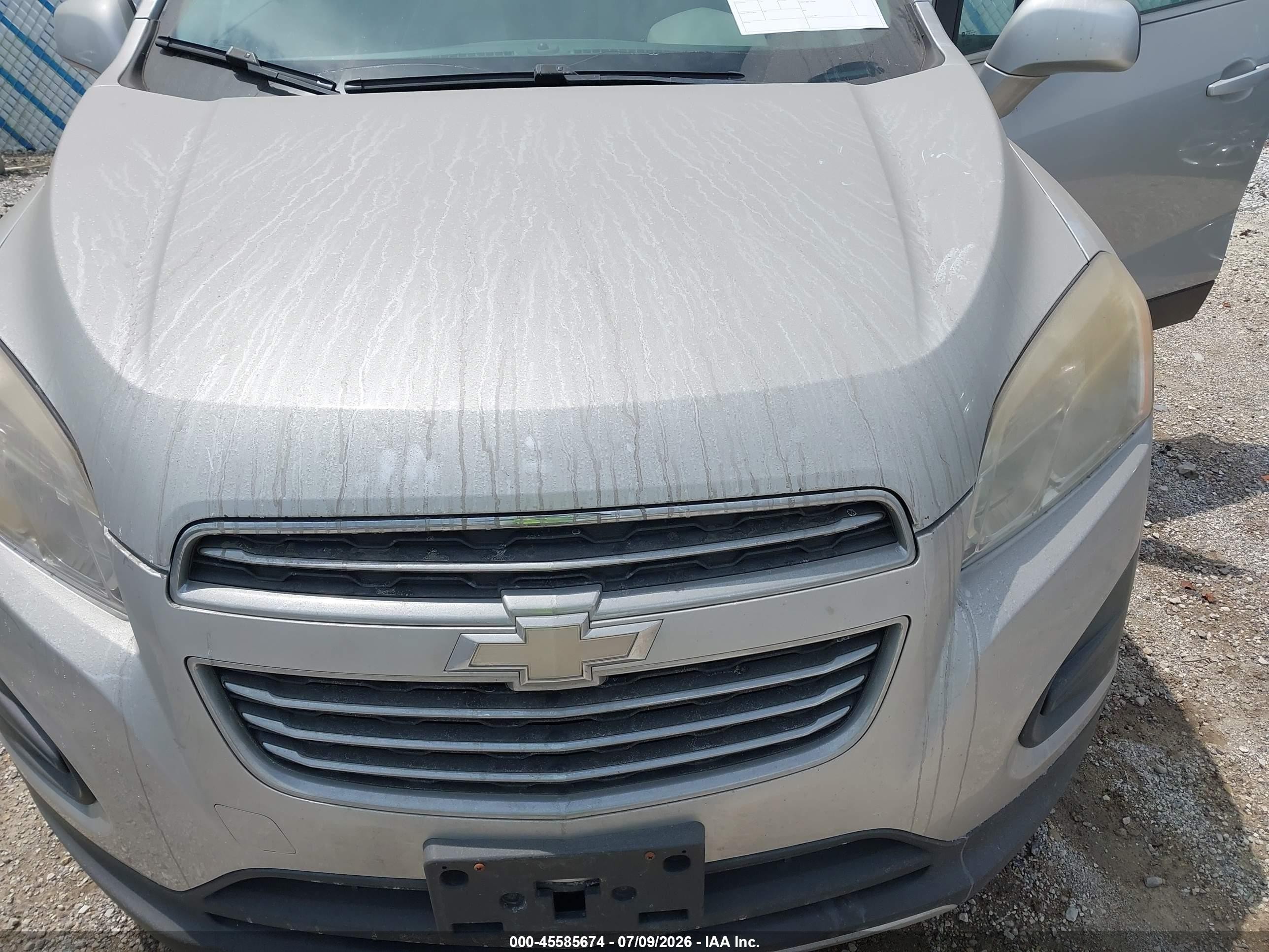 2015 Chevrolet Trax Lt Silver vin: 3GNCJLSB8FL229510