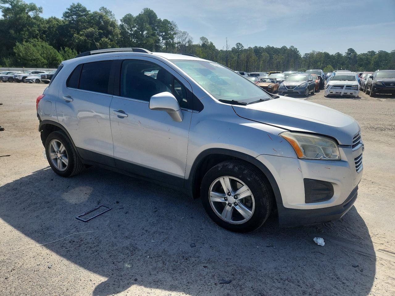 2015 Chevrolet Trax 1lt Silver vin: 3GNCJLSB8FL252107
