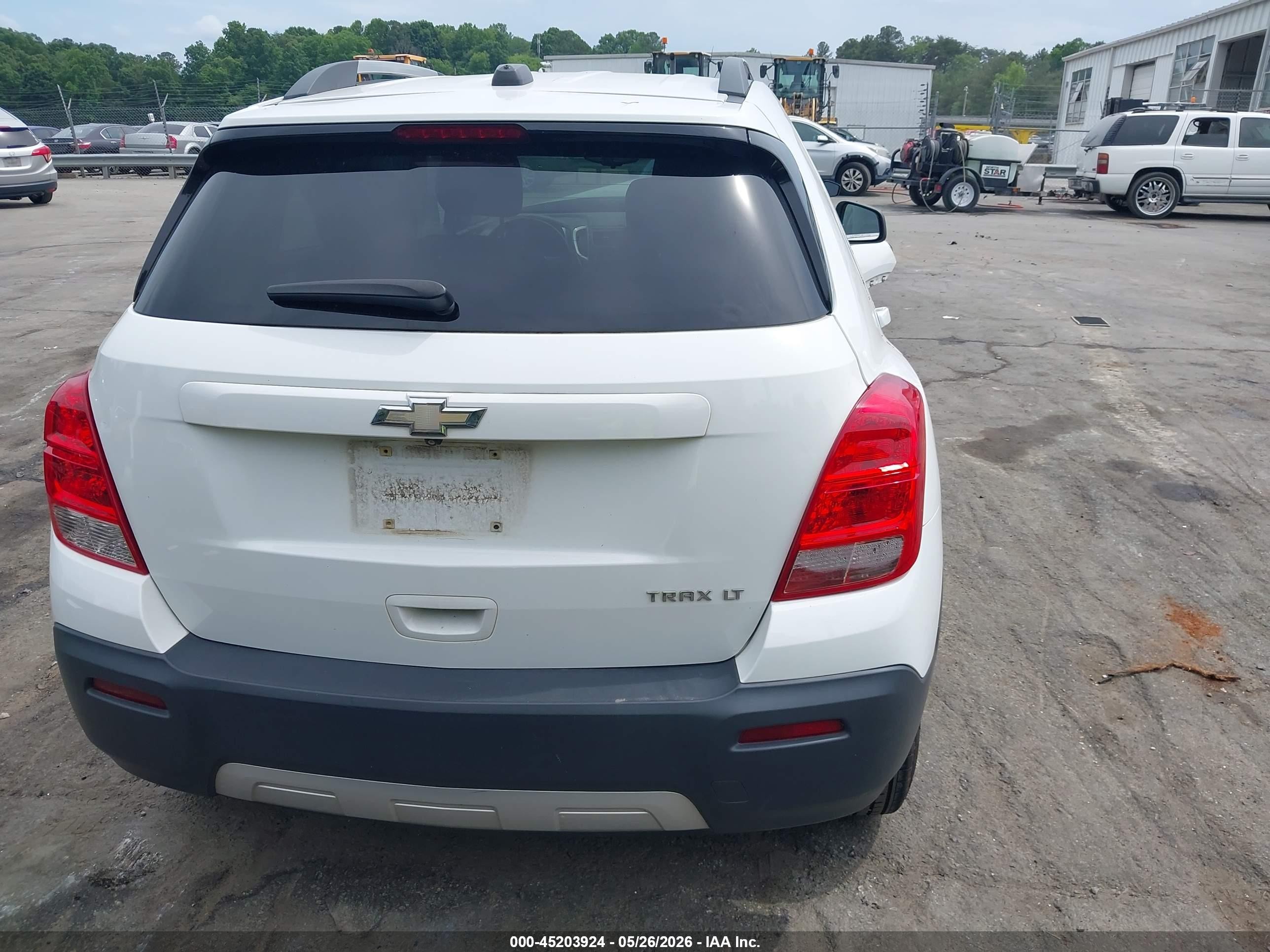 2015 Chevrolet Trax Lt White vin: 3GNCJLSBXFL170864