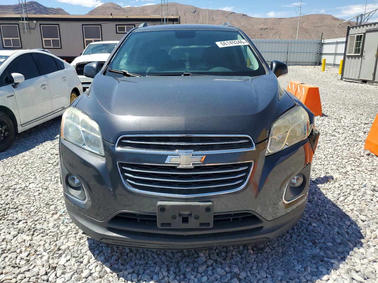 2016 Chevrolet Trax Ltz Gray vin: 3GNCJMSB7GL261260