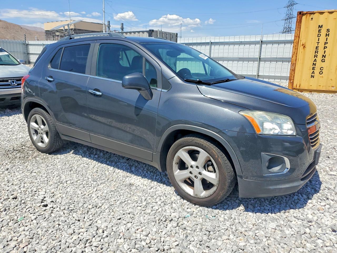 2016 Chevrolet Trax Ltz Gray vin: 3GNCJMSB7GL261260