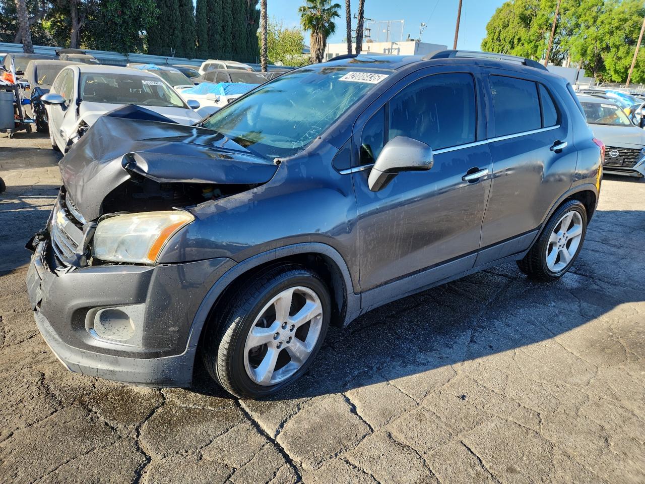 2016 Chevrolet Trax Ltz Black vin: 3GNCJMSB8GL187220 Damage: Left Front Fender, Severe Damage, Replacement Required