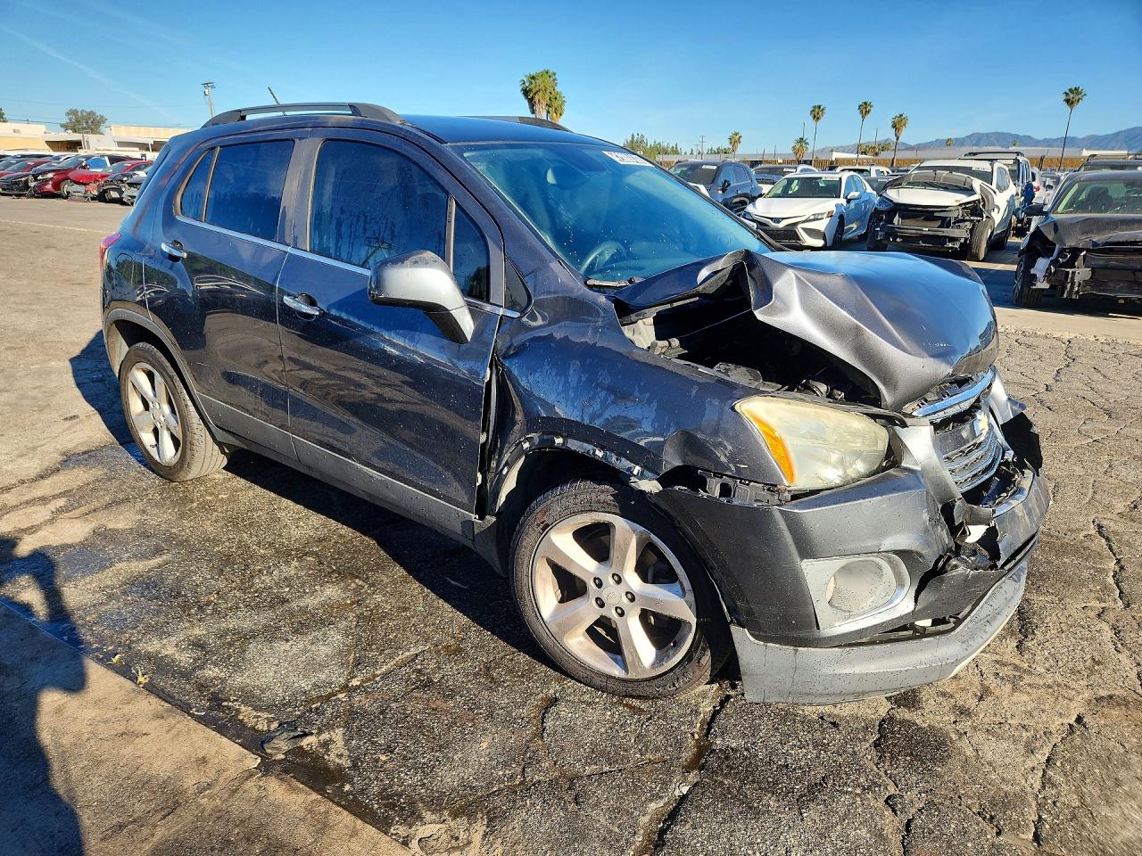 2016 Chevrolet Trax Ltz Black vin: 3GNCJMSB8GL187220