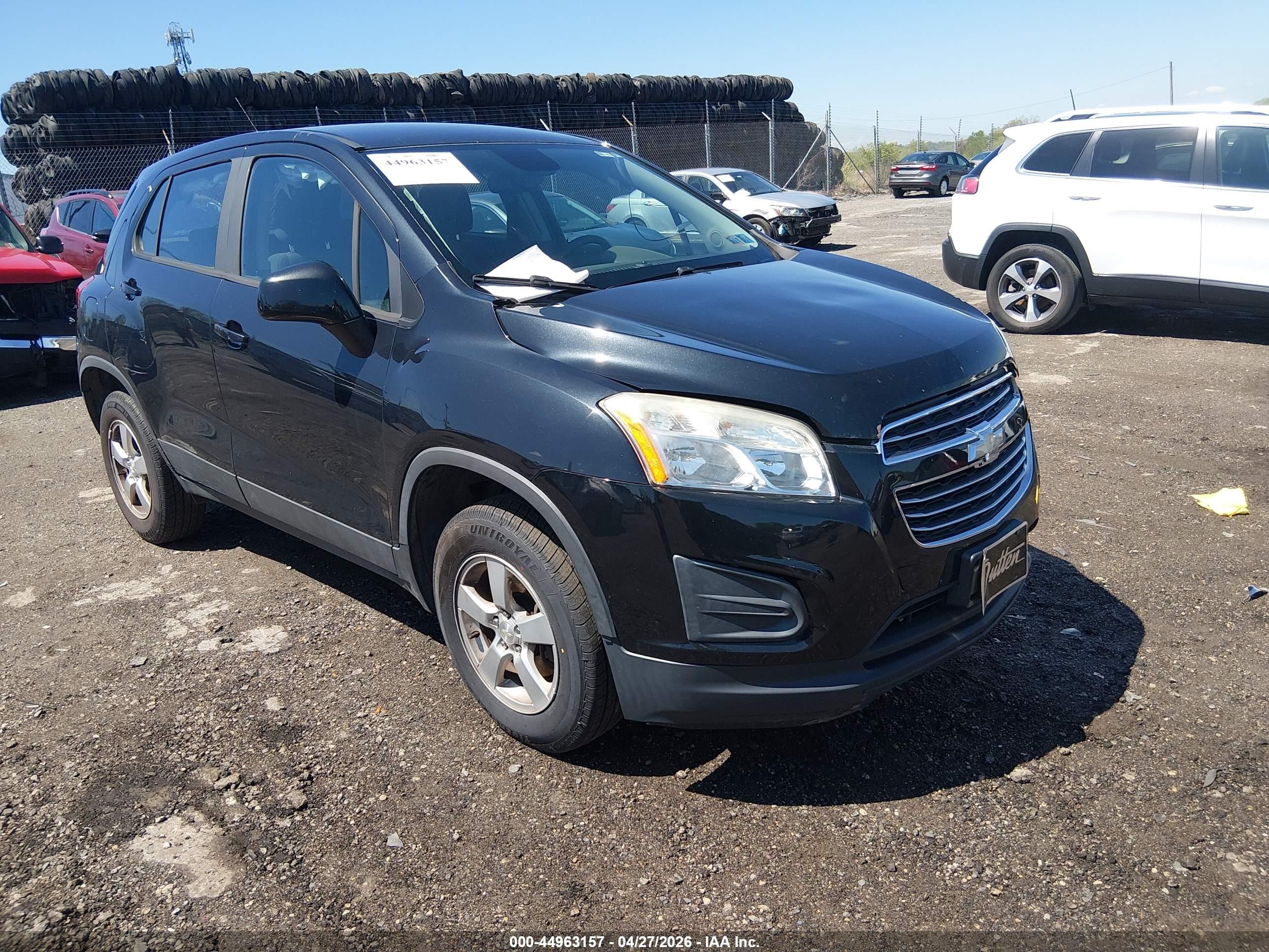 2015 Chevrolet Trax 1ls Черный vin: 3GNCJPSB2FL254507