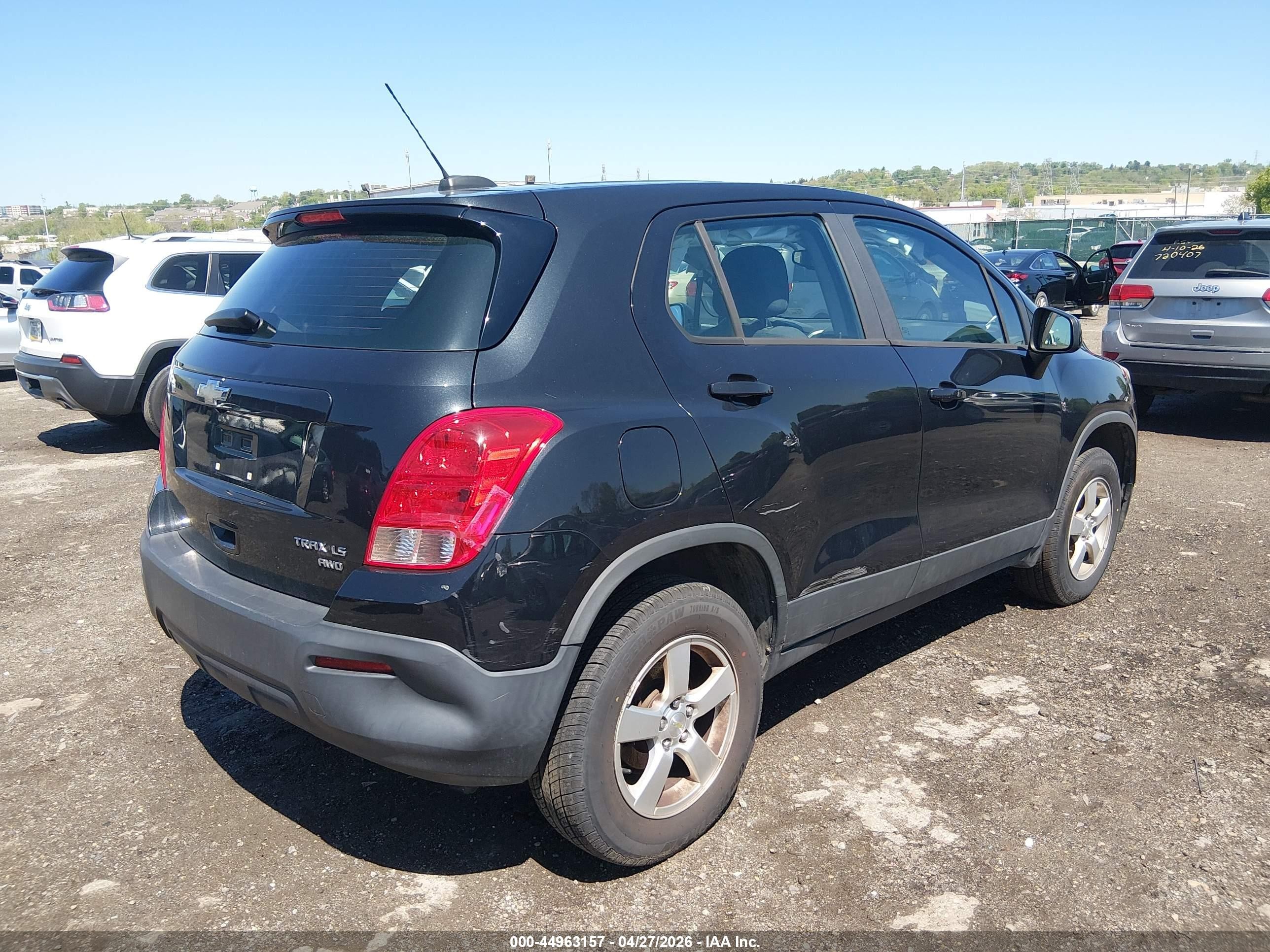 2015 Chevrolet Trax 1ls Черный vin: 3GNCJPSB2FL254507