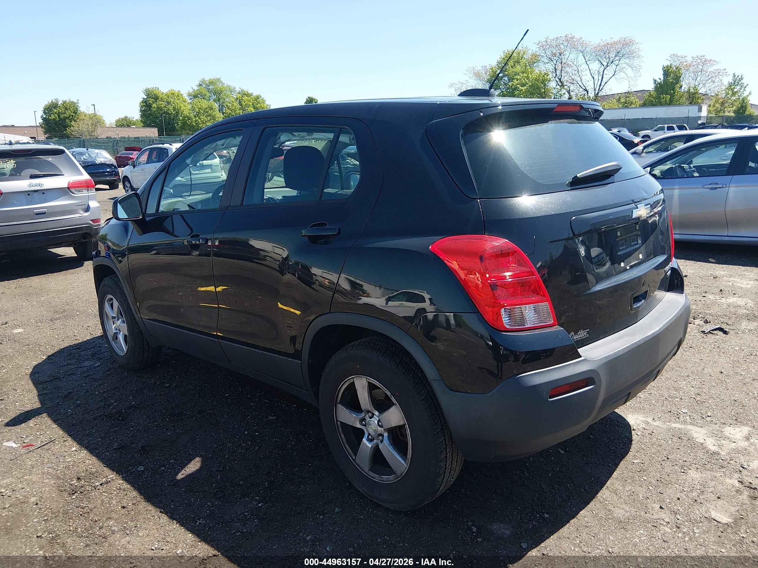 2015 Chevrolet Trax 1ls Черный vin: 3GNCJPSB2FL254507