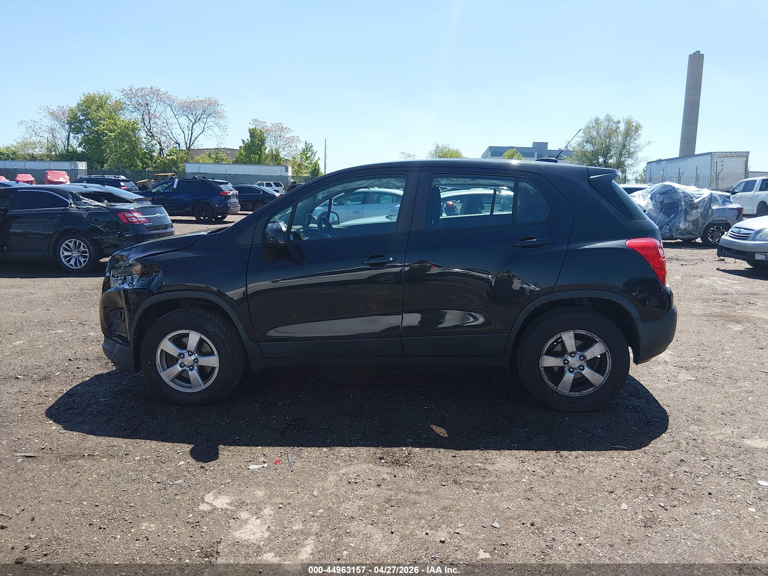 2015 Chevrolet Trax 1ls Черный vin: 3GNCJPSB2FL254507