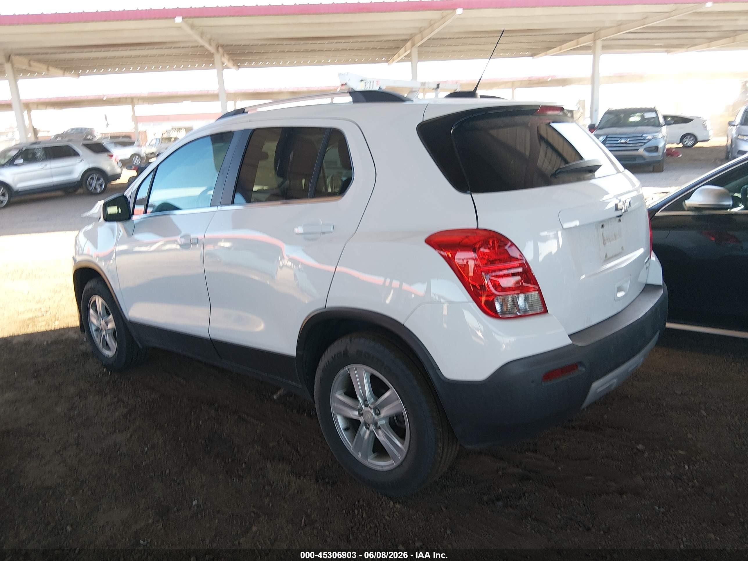 2016 Chevrolet Trax Lt Белый vin: 3GNCJPSB3GL255263