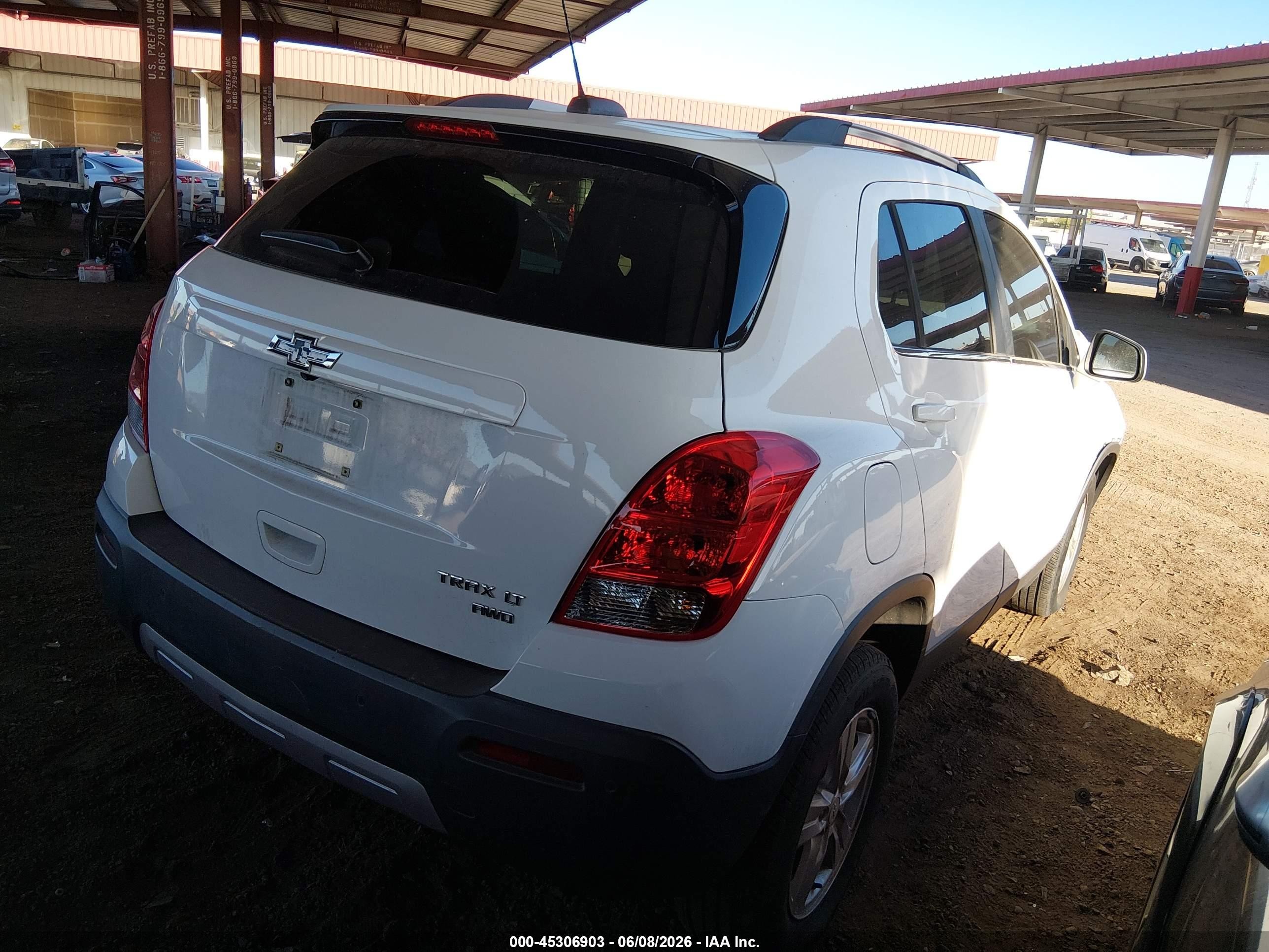 2016 Chevrolet Trax Lt Белый vin: 3GNCJPSB3GL255263