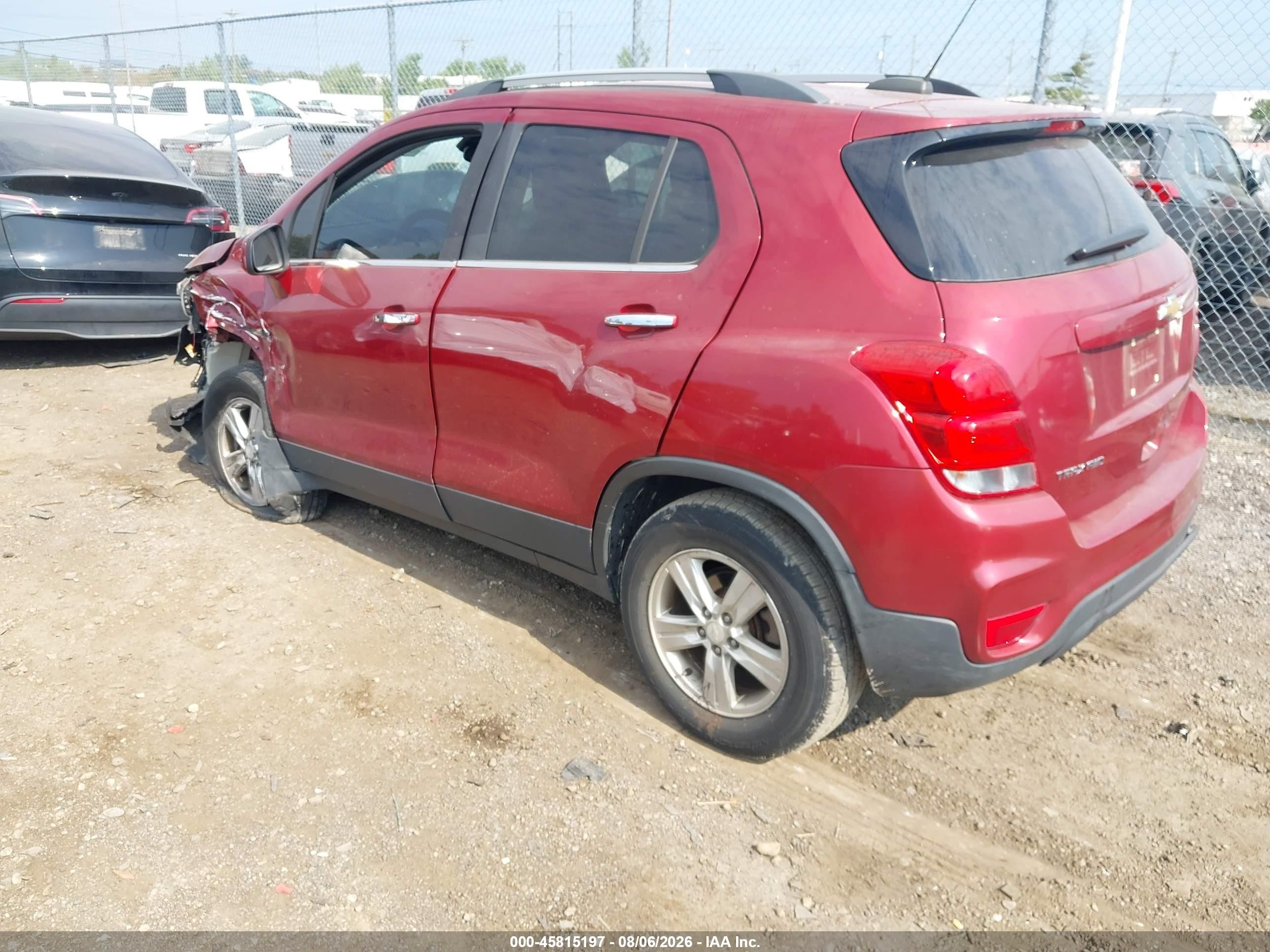 2018 Chevrolet Trax Lt Бордовый vin: 3GNCJPSB3JL151802