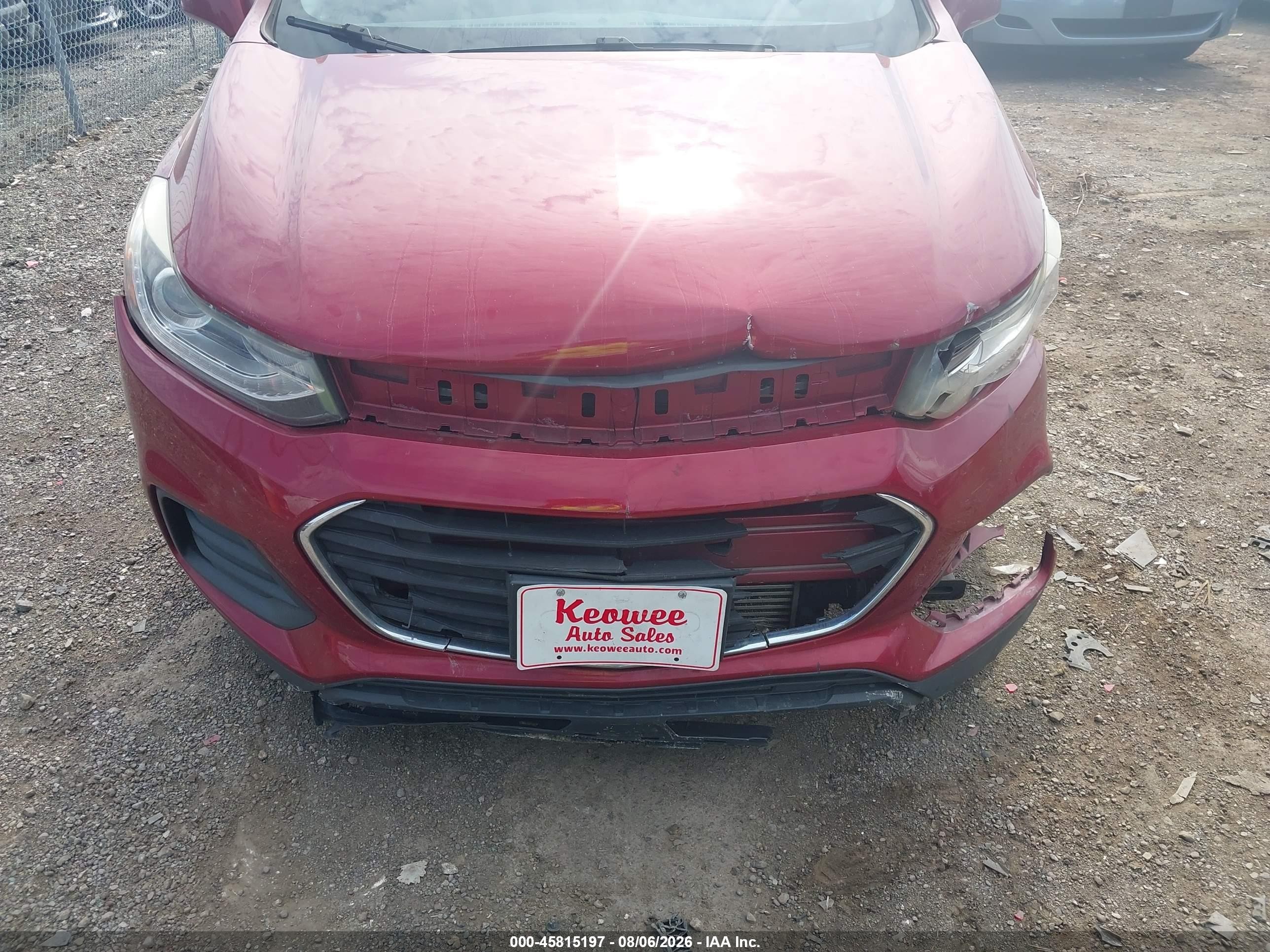 2018 Chevrolet Trax Lt Бордовый vin: 3GNCJPSB3JL151802