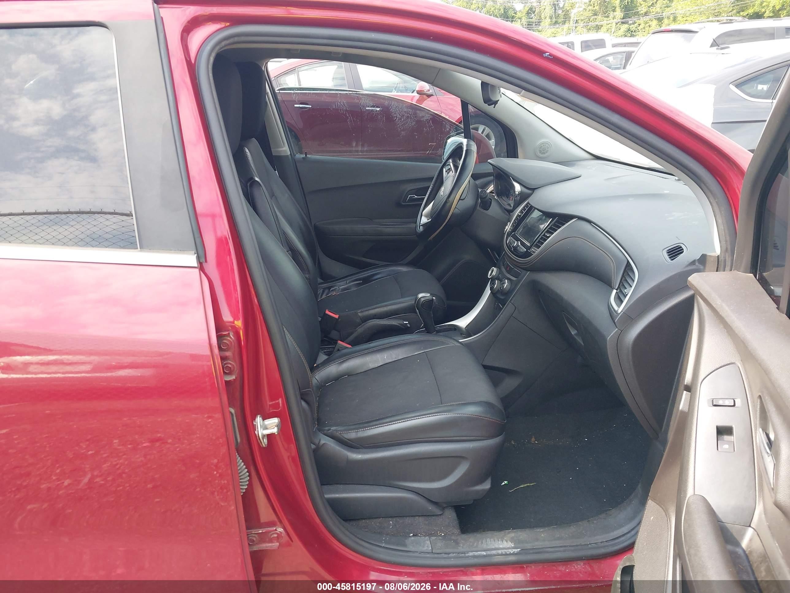 2018 Chevrolet Trax Lt Бордовый vin: 3GNCJPSB3JL151802