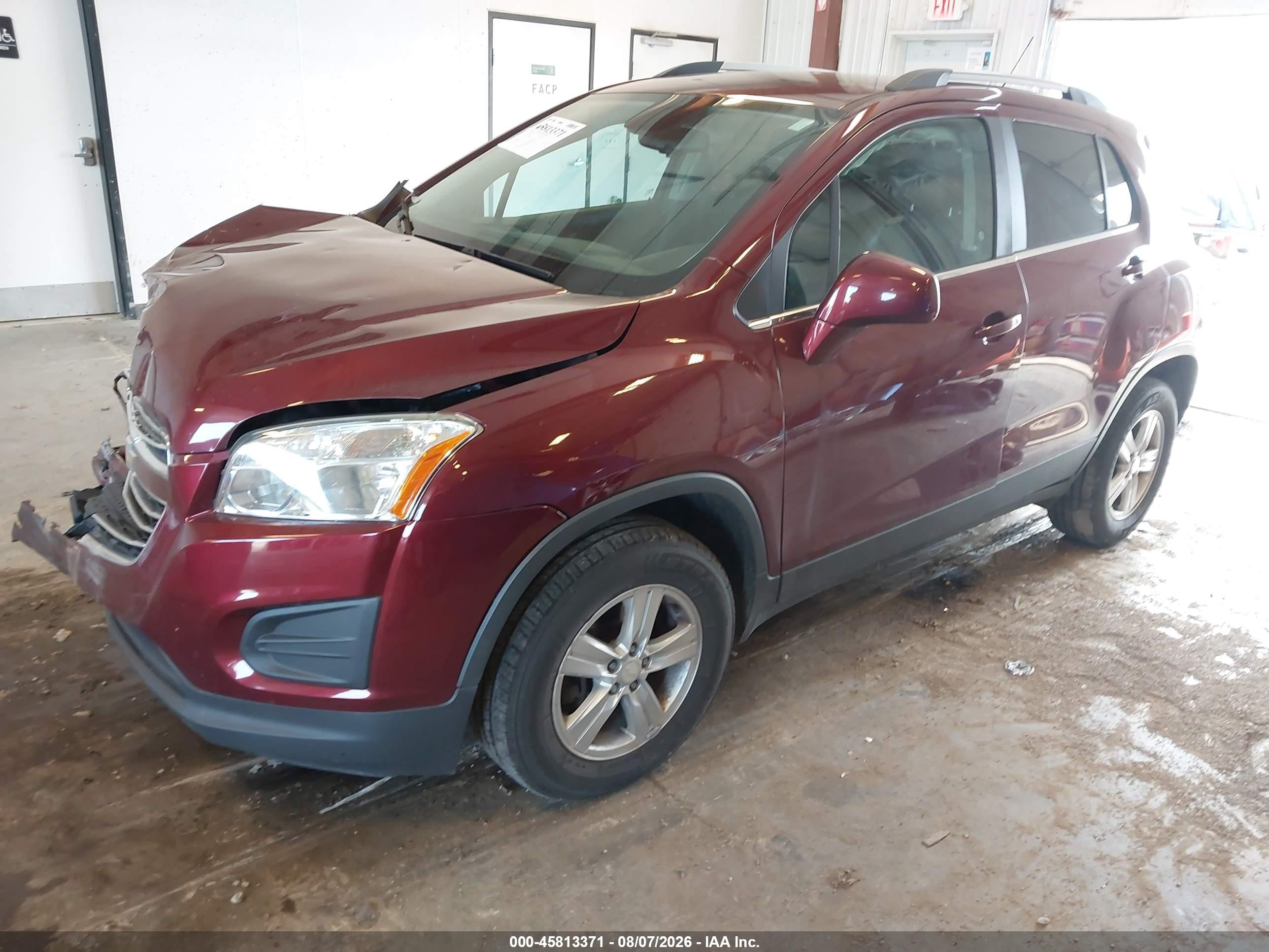 2016 Chevrolet Trax Lt Red vin: 3GNCJPSB6GL243169