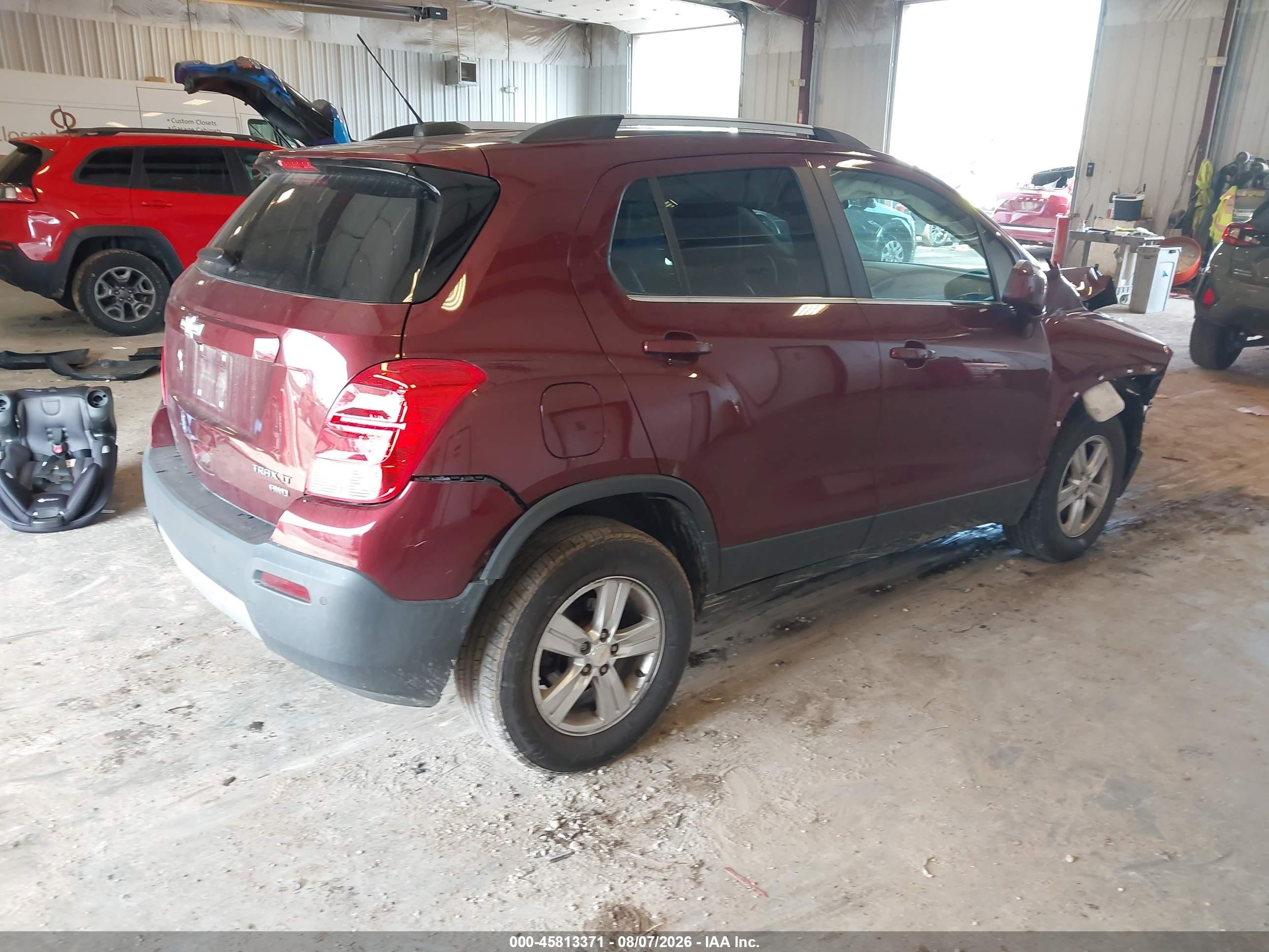 2016 Chevrolet Trax Lt Red vin: 3GNCJPSB6GL243169