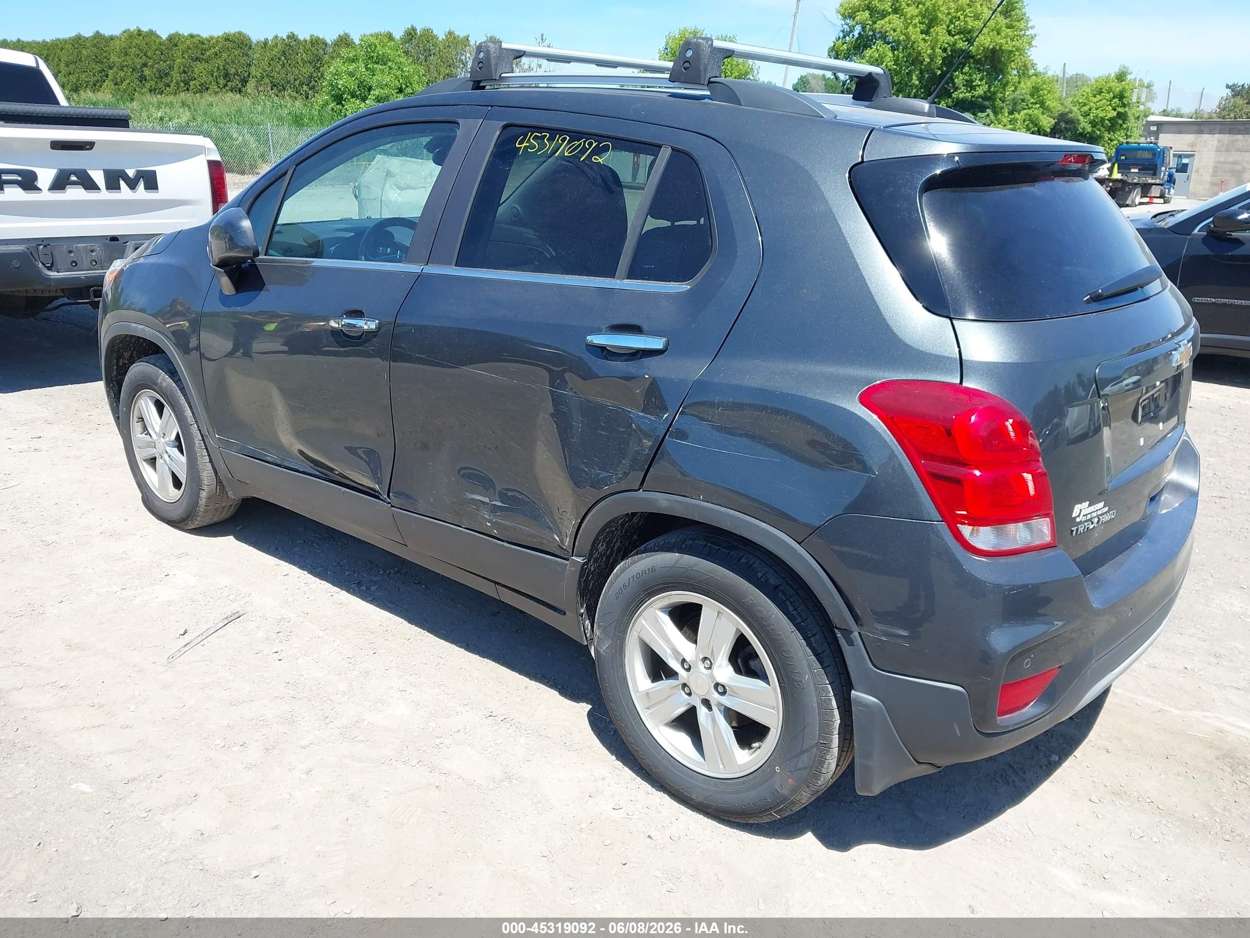 2019 Chevrolet Trax Lt Gray vin: 3GNCJPSB7KL345864