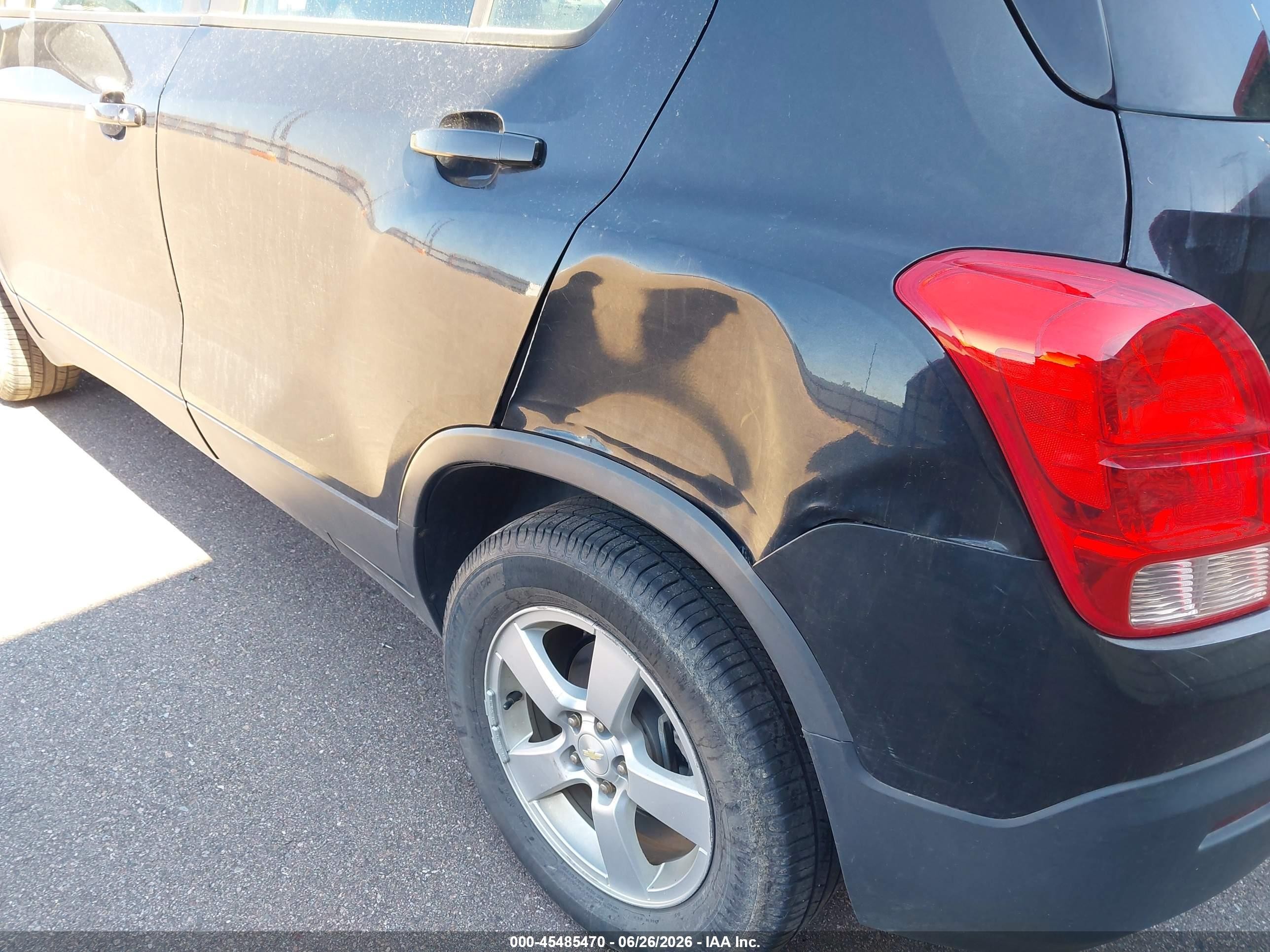 2015 Chevrolet Trax Ls Черный vin: 3GNCJPSB9FL252012