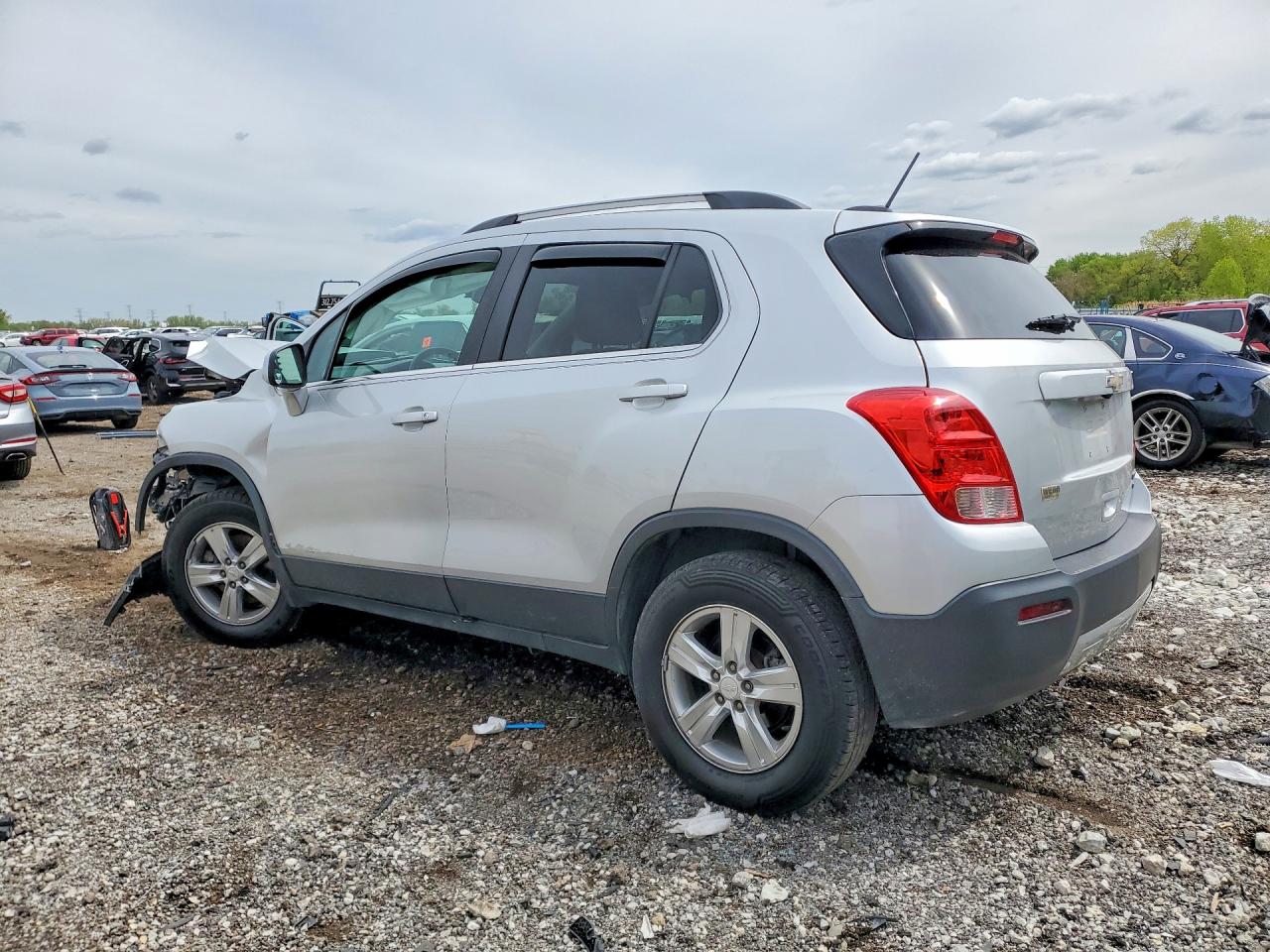 2016 Chevrolet Trax 1lt Silver vin: 3GNCJPSB9GL185610