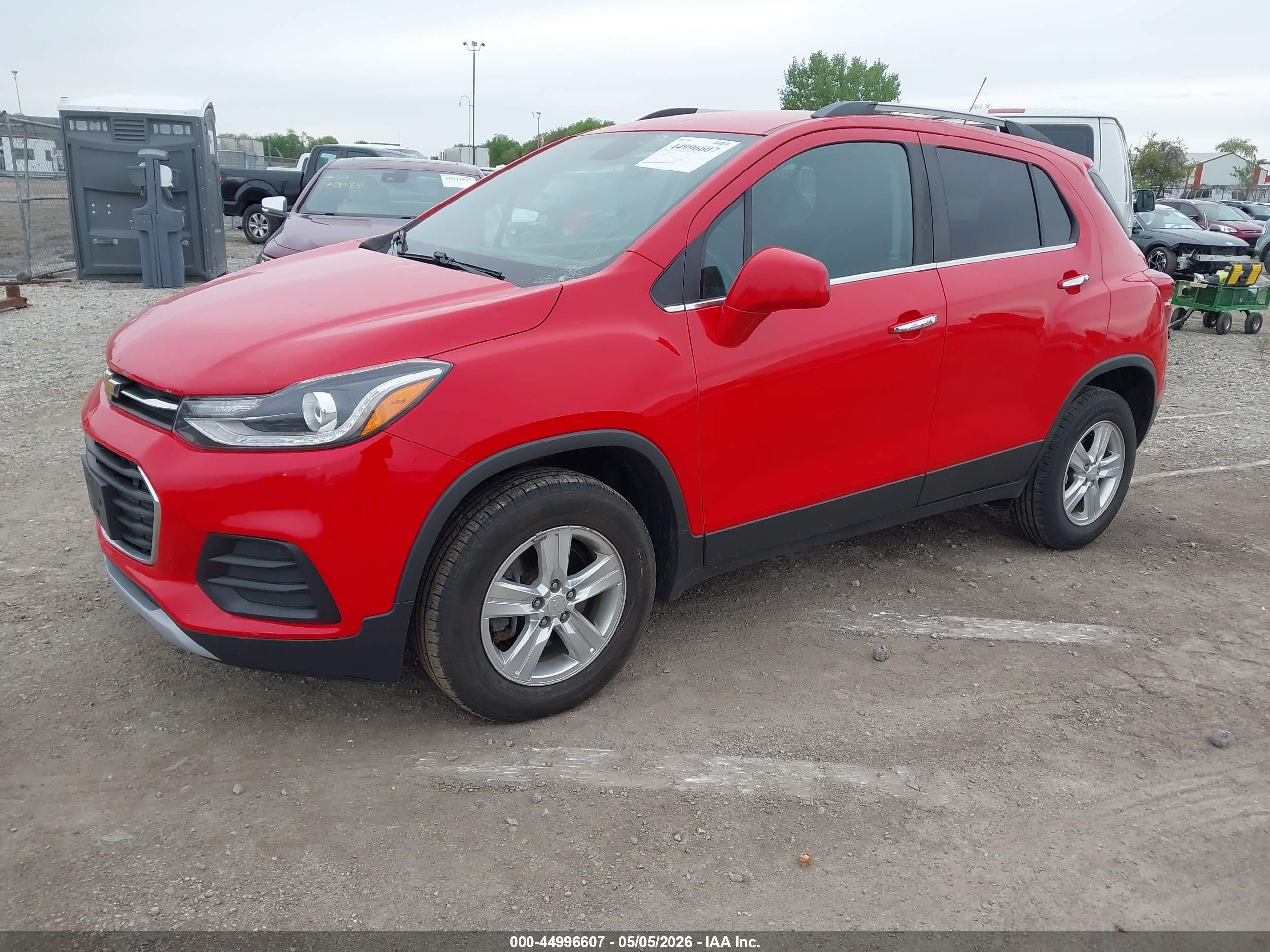 2017 Chevrolet Trax Lt Красный vin: 3GNCJPSBXHL221841