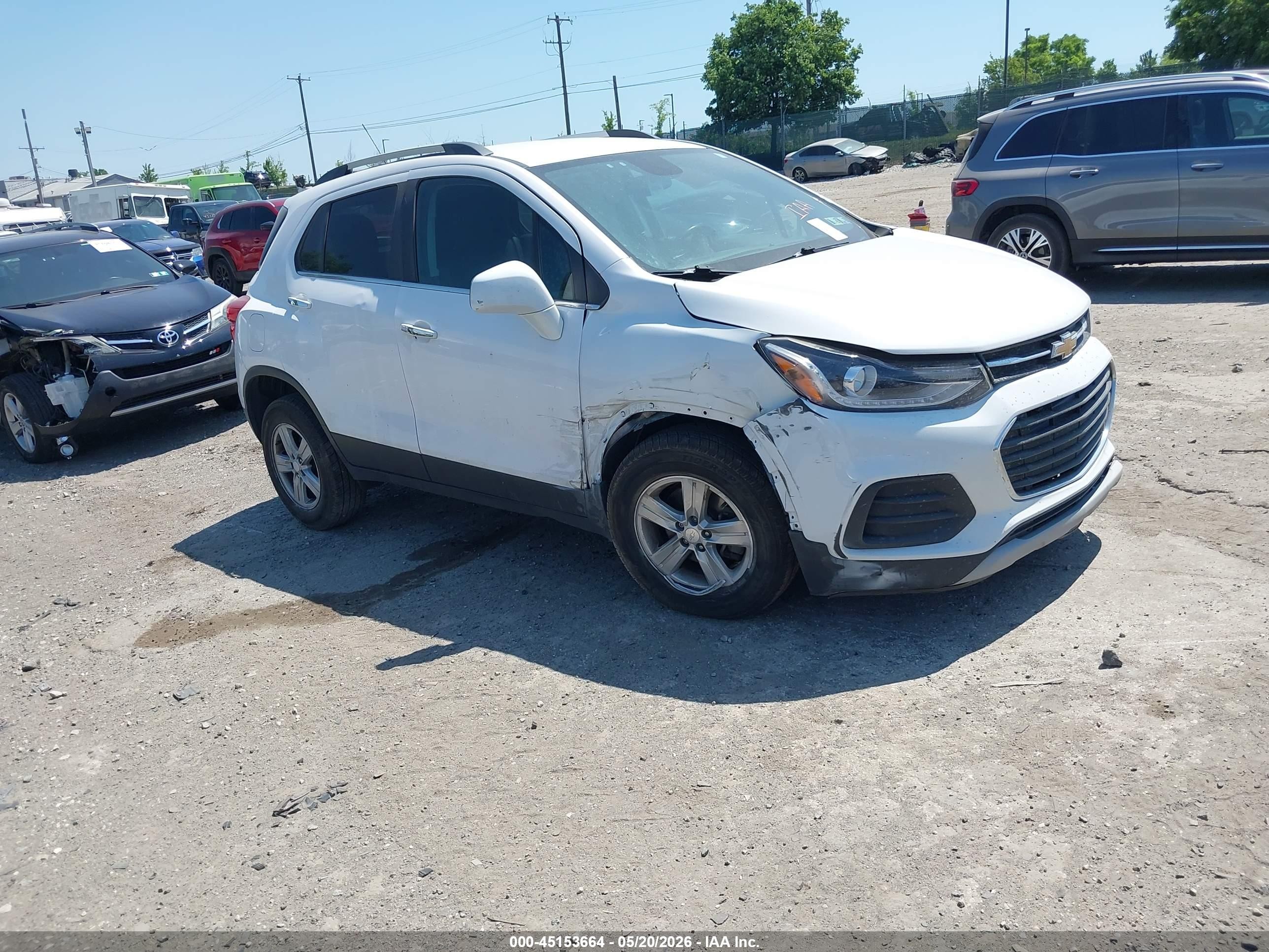 2020 Chevrolet Trax Awd Lt Белый vin: 3GNCJPSBXLL315789