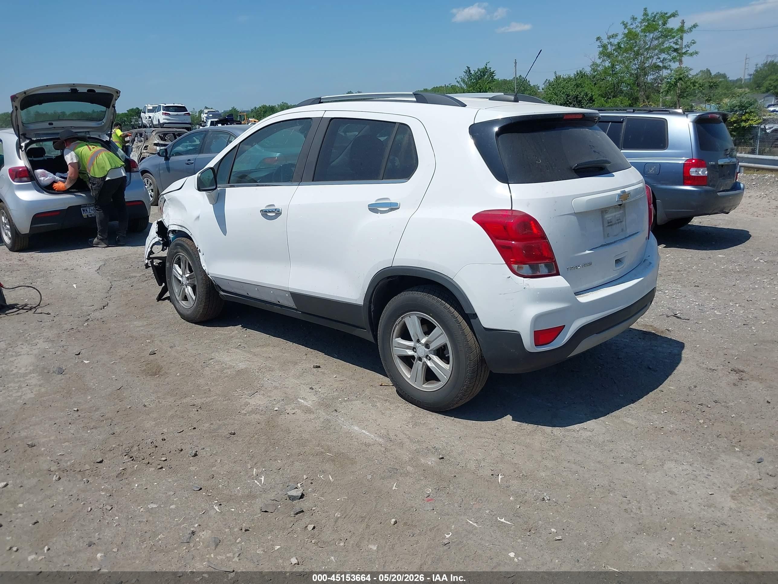 2020 Chevrolet Trax Awd Lt White vin: 3GNCJPSBXLL315789