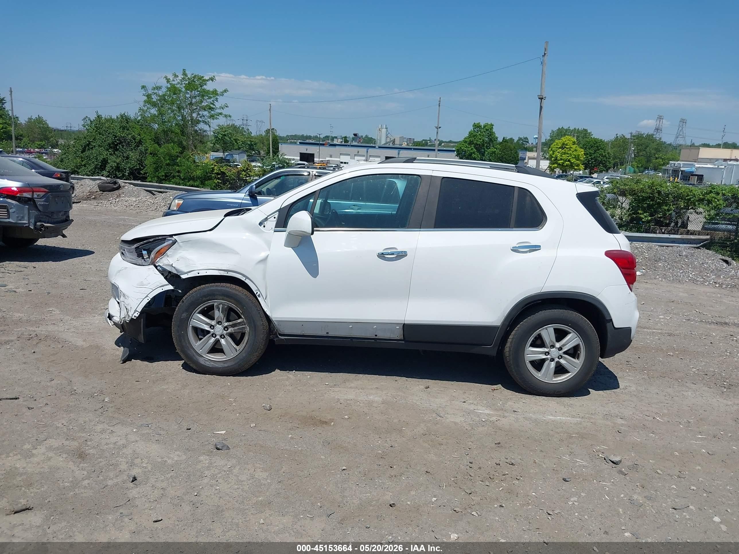 2020 Chevrolet Trax Awd Lt White vin: 3GNCJPSBXLL315789