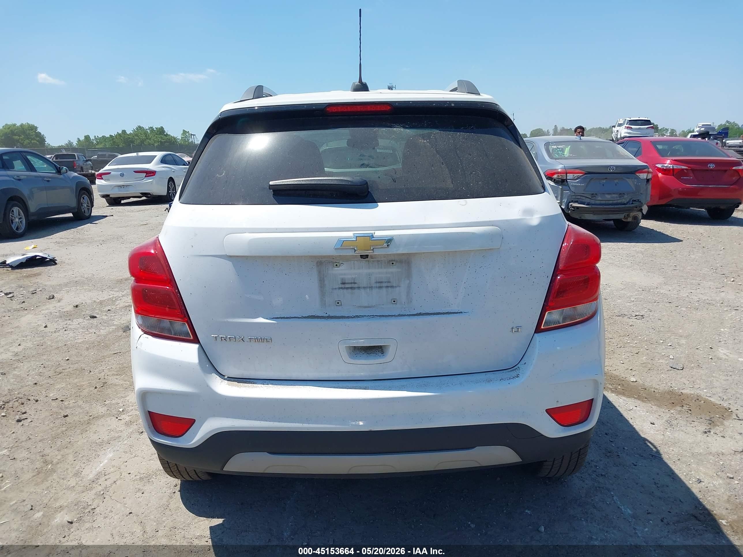2020 Chevrolet Trax Awd Lt White vin: 3GNCJPSBXLL315789