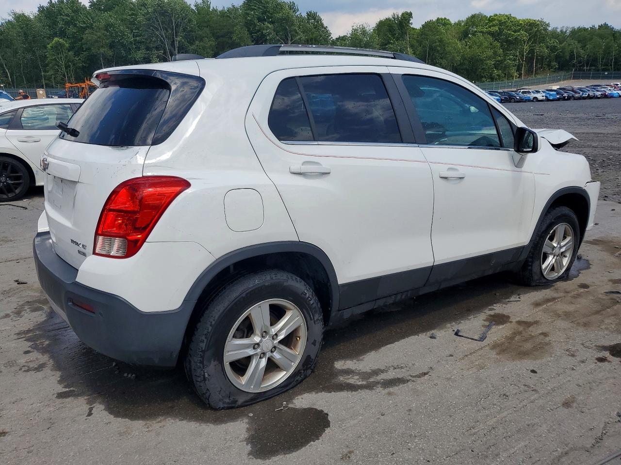 2015 Chevrolet Trax 1lt White vin: 3GNCJRSB0FL206631