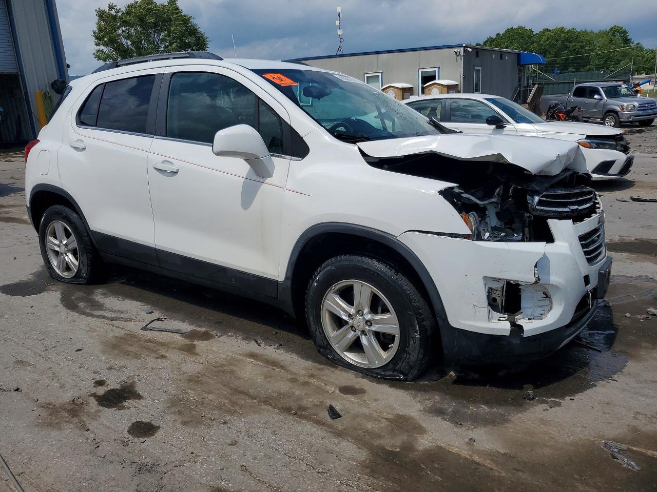 2015 Chevrolet Trax 1lt White vin: 3GNCJRSB0FL206631