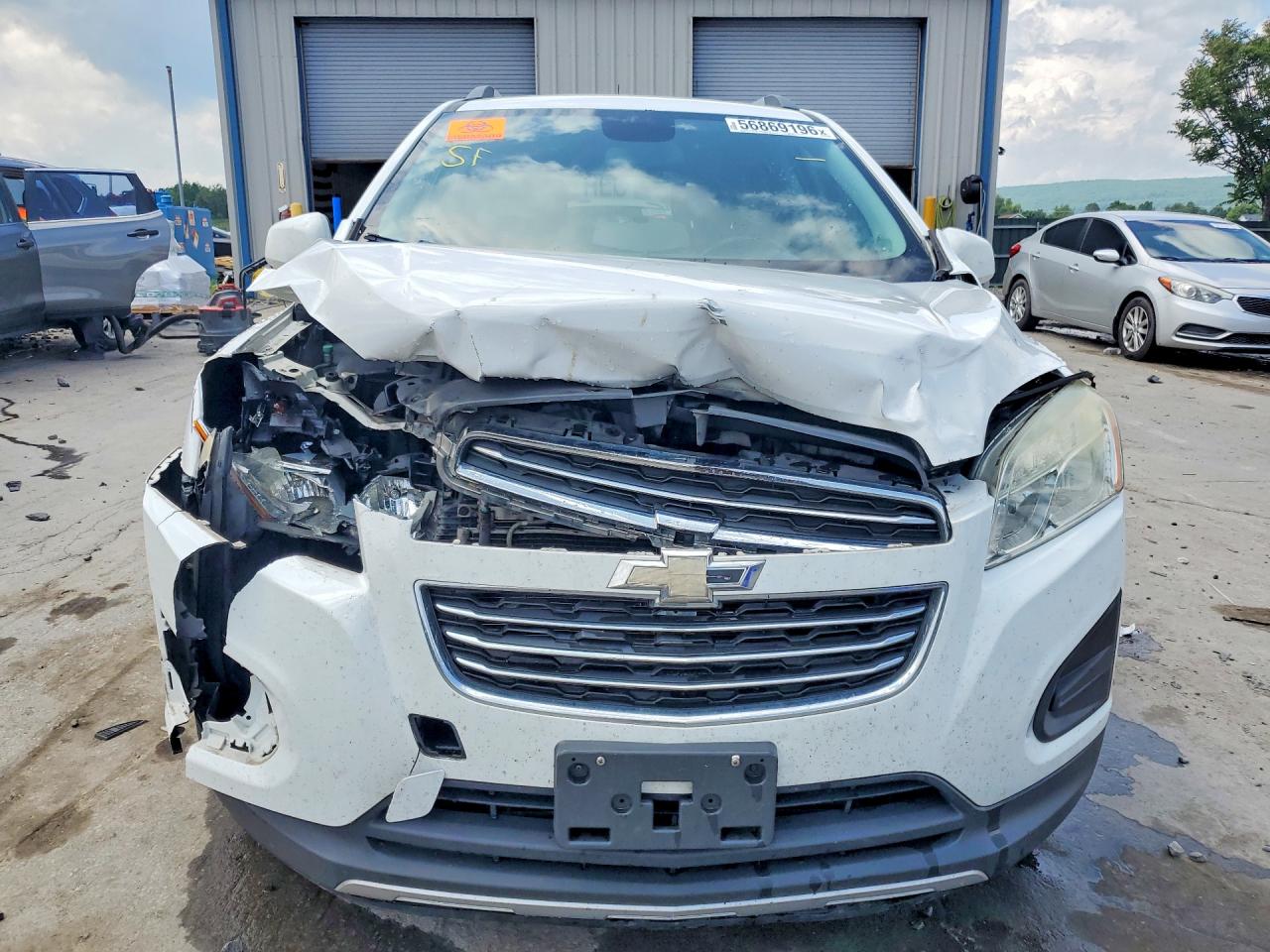 2015 Chevrolet Trax 1lt White vin: 3GNCJRSB0FL206631