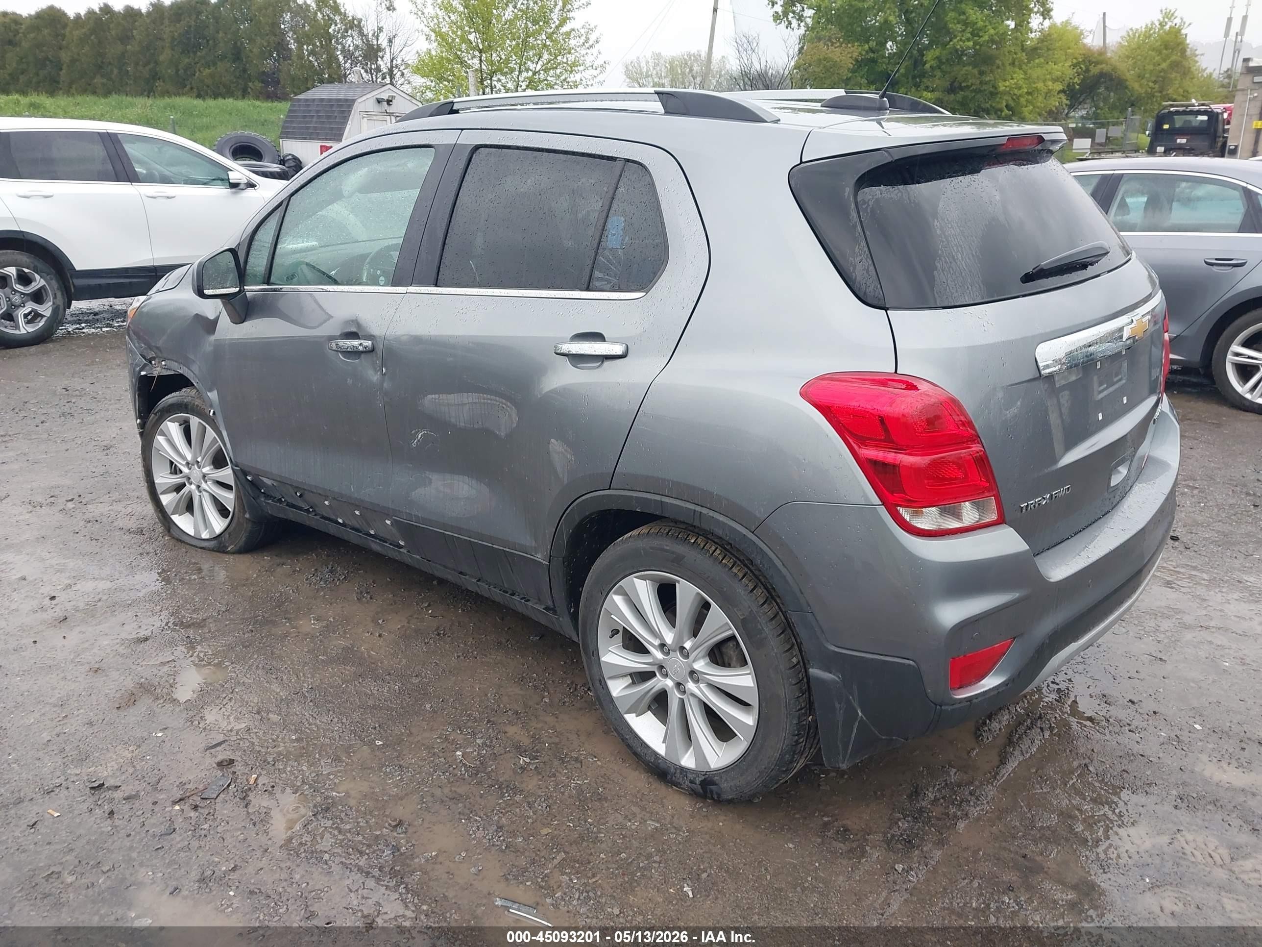 2020 Chevrolet Trax Awd Premier Gray vin: 3GNCJRSB0LL207628