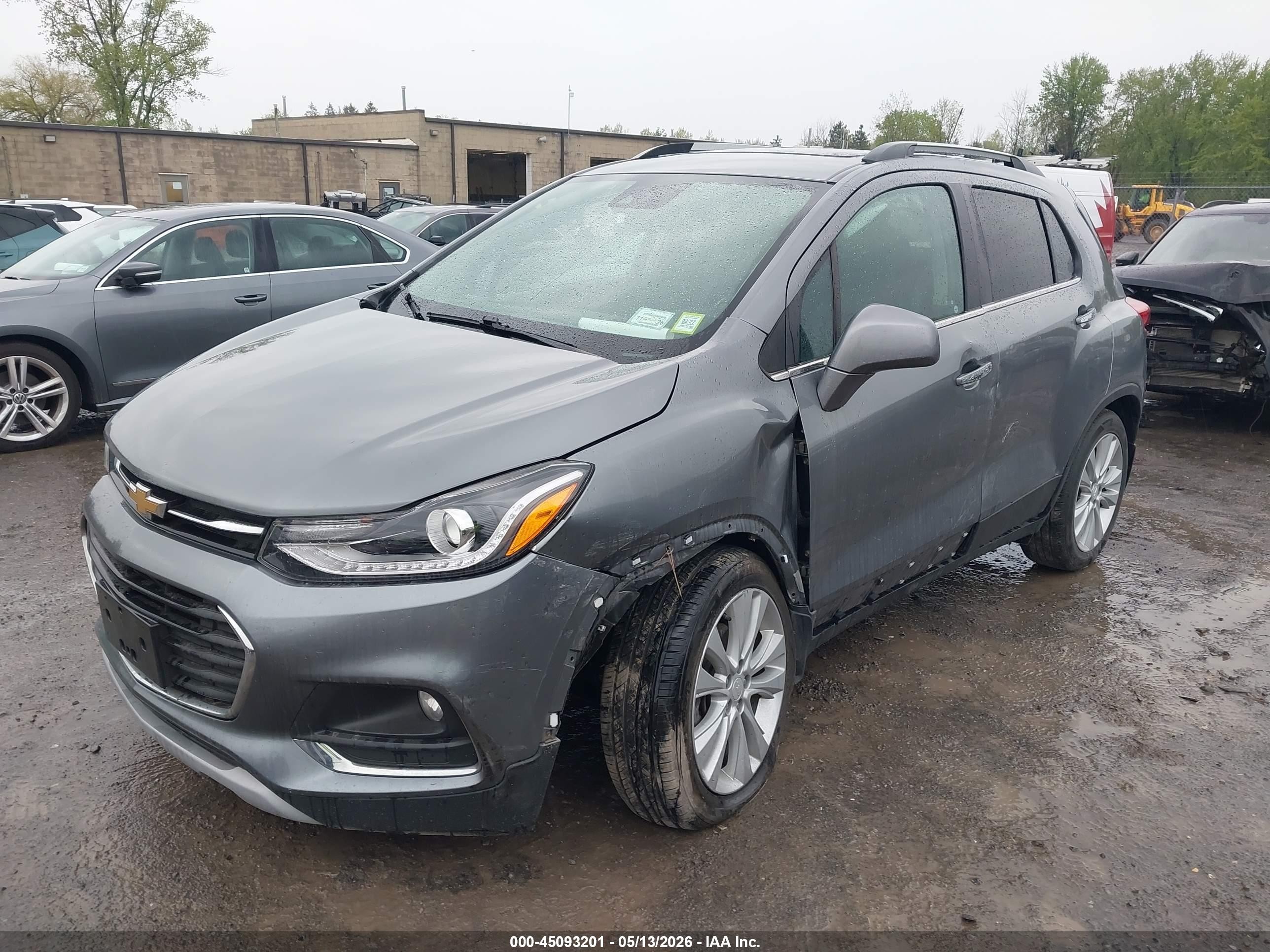 2020 Chevrolet Trax Awd Premier Gray vin: 3GNCJRSB0LL207628