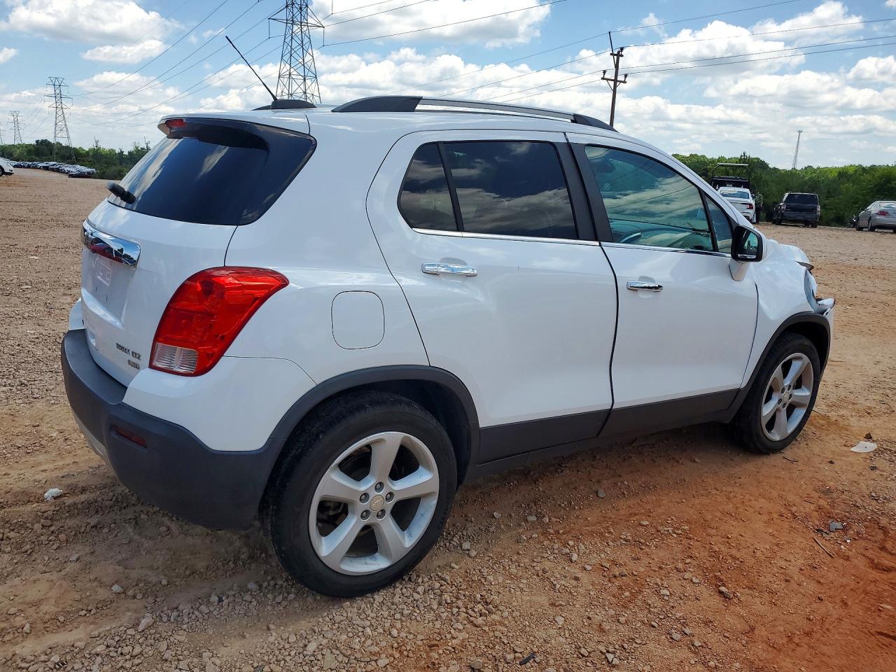 2016 Chevrolet Trax Ltz White vin: 3GNCJRSB1GL188495