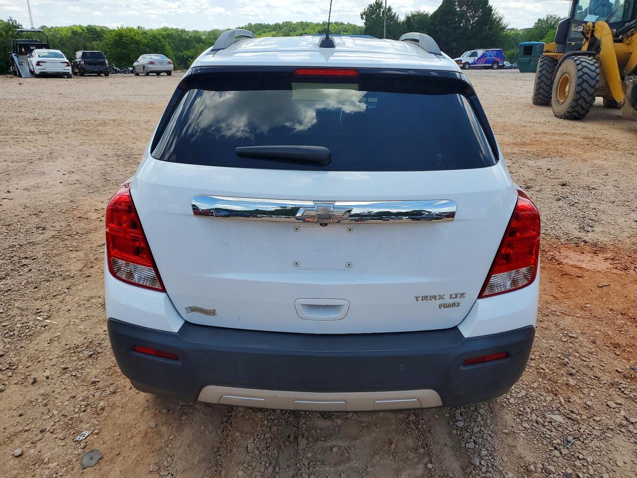 2016 Chevrolet Trax Ltz White vin: 3GNCJRSB1GL188495