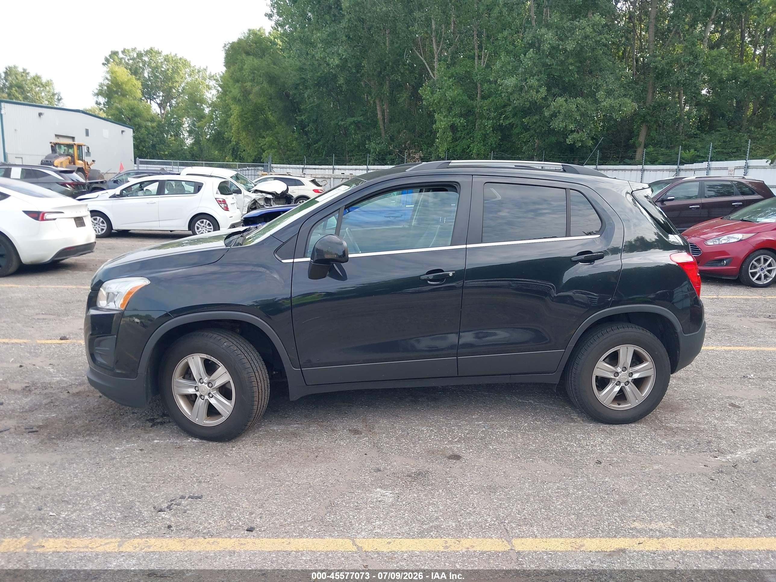 2015 Chevrolet Trax Lt Black vin: 3GNCJRSB2FL207876