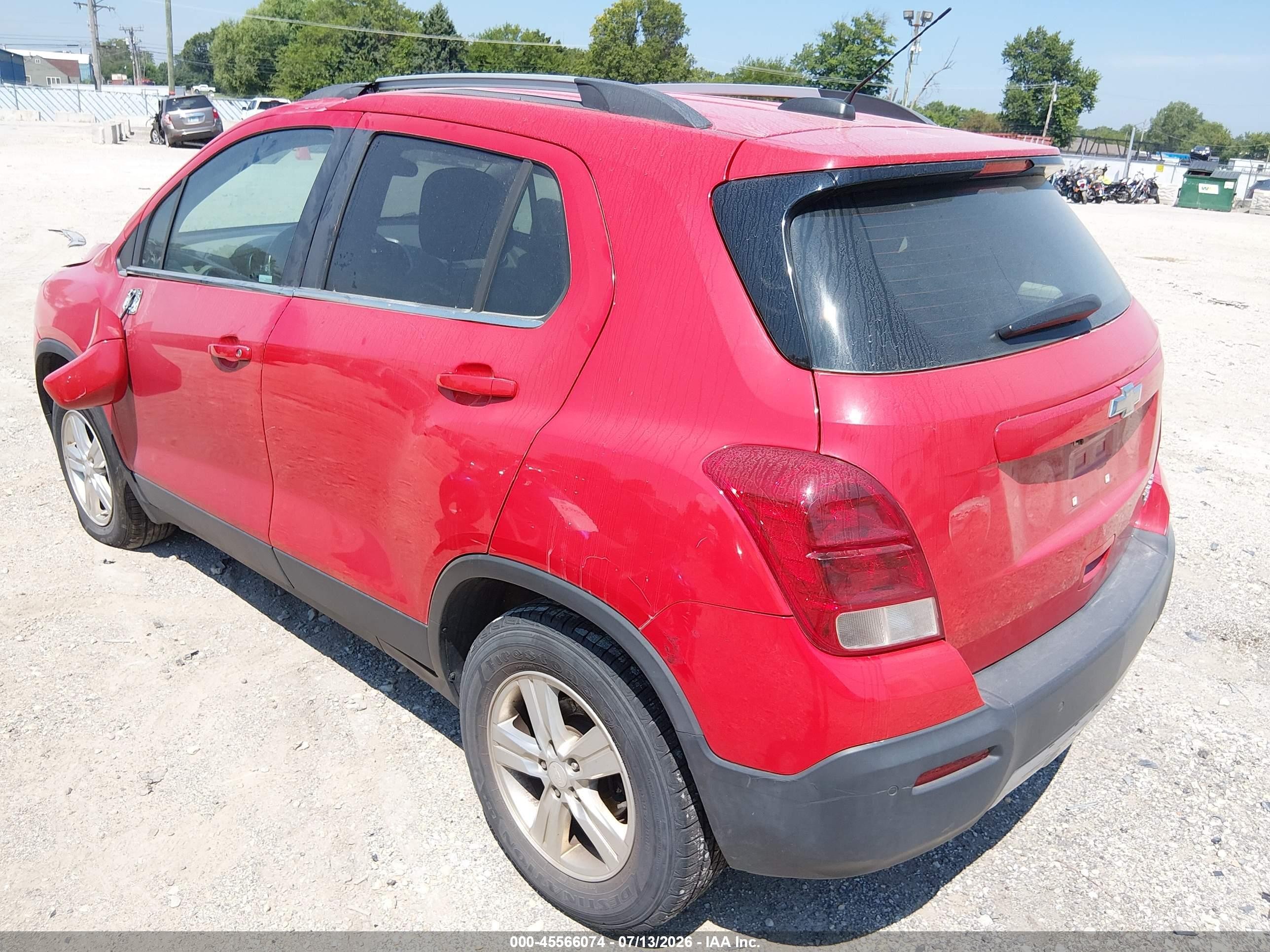 2015 Chevrolet Trax Lt Red vin: 3GNCJRSB5FL243545
