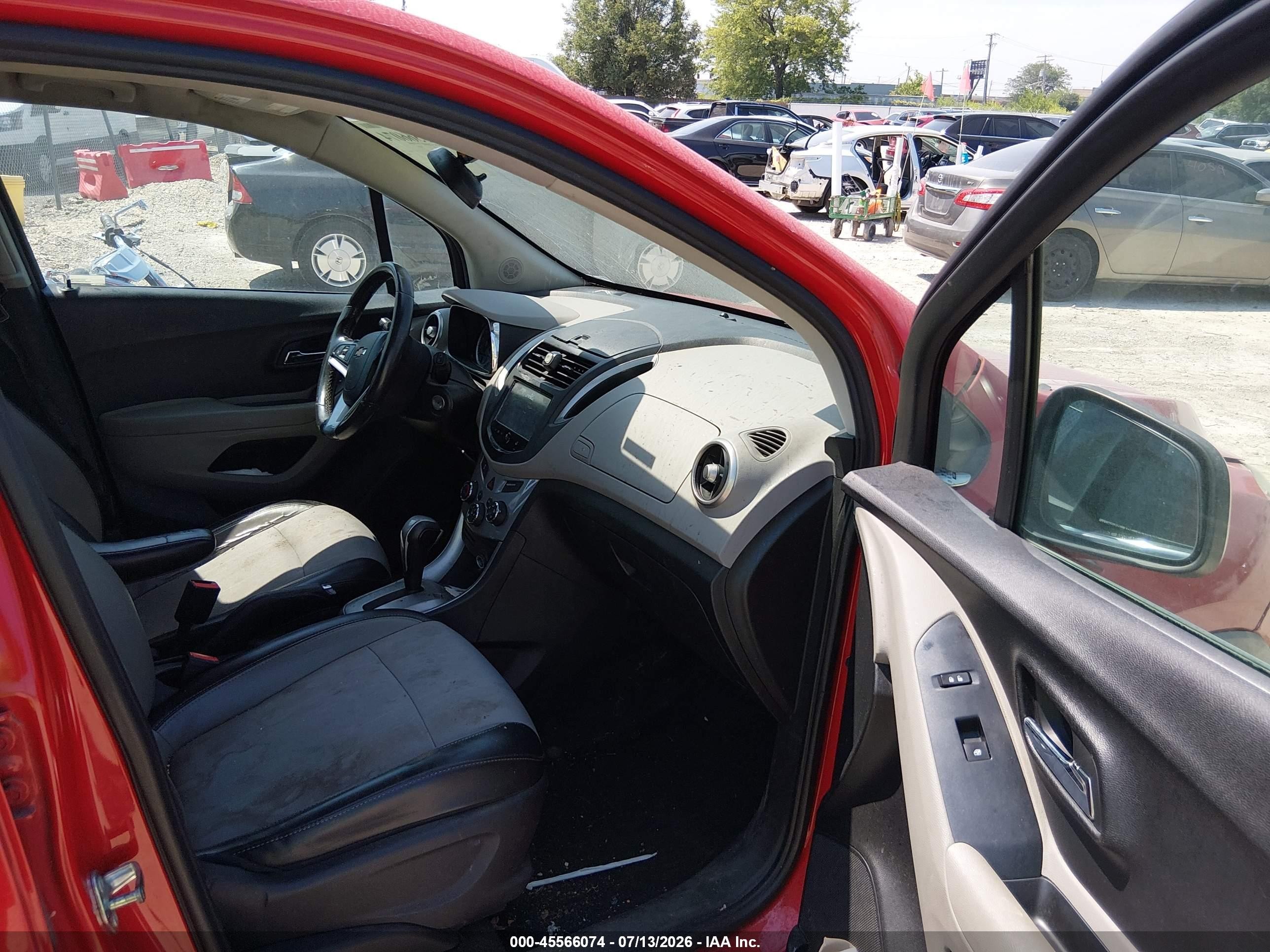 2015 Chevrolet Trax Lt Red vin: 3GNCJRSB5FL243545