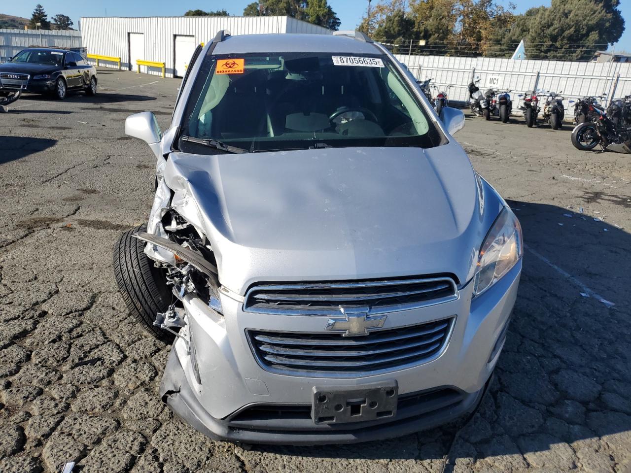 2015 Chevrolet Trax 1lt Silver vin: 3GNCJRSB6FL232182