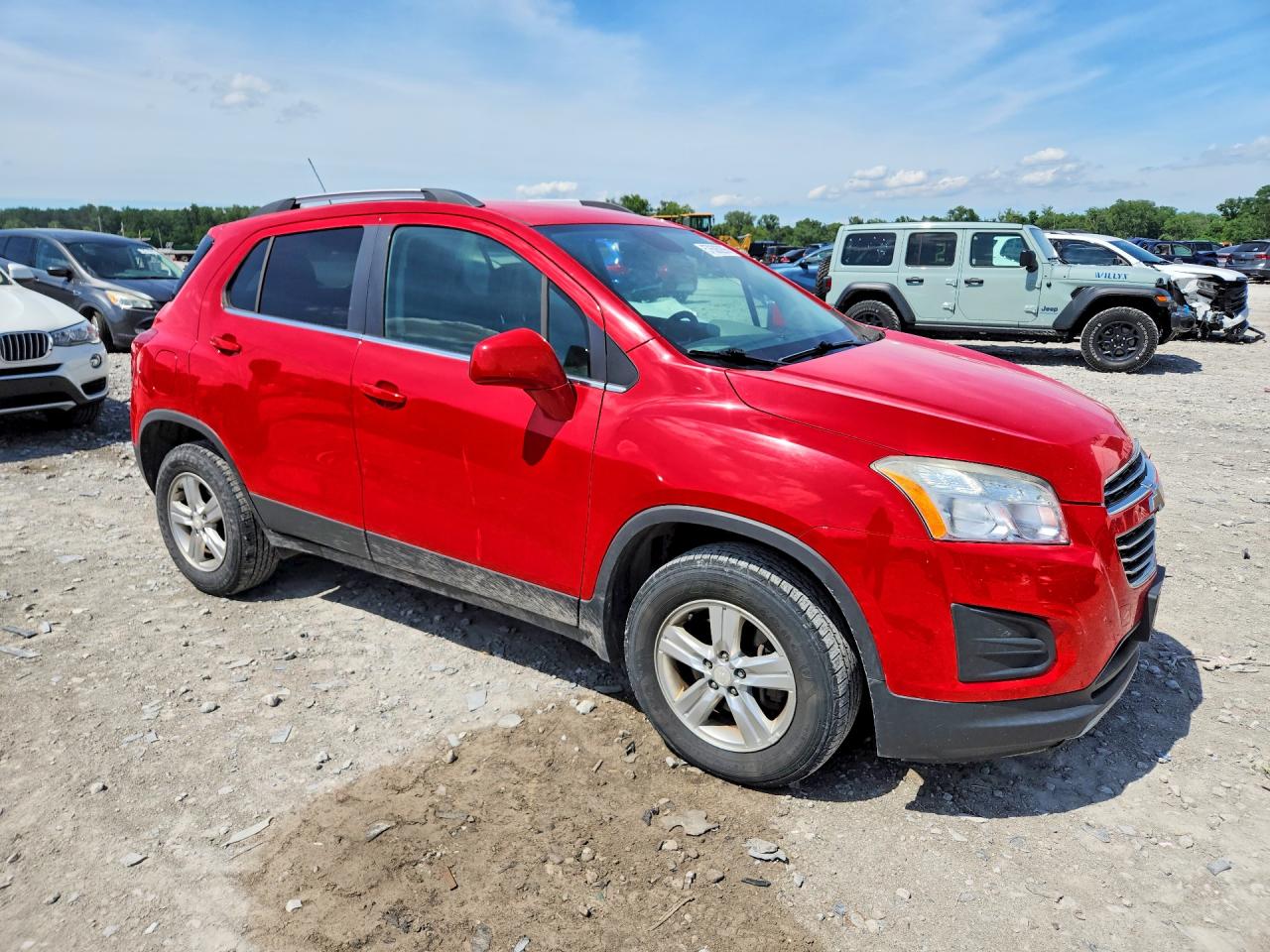2015 Chevrolet Trax 1lt Red vin: 3GNCJRSB6FL248222