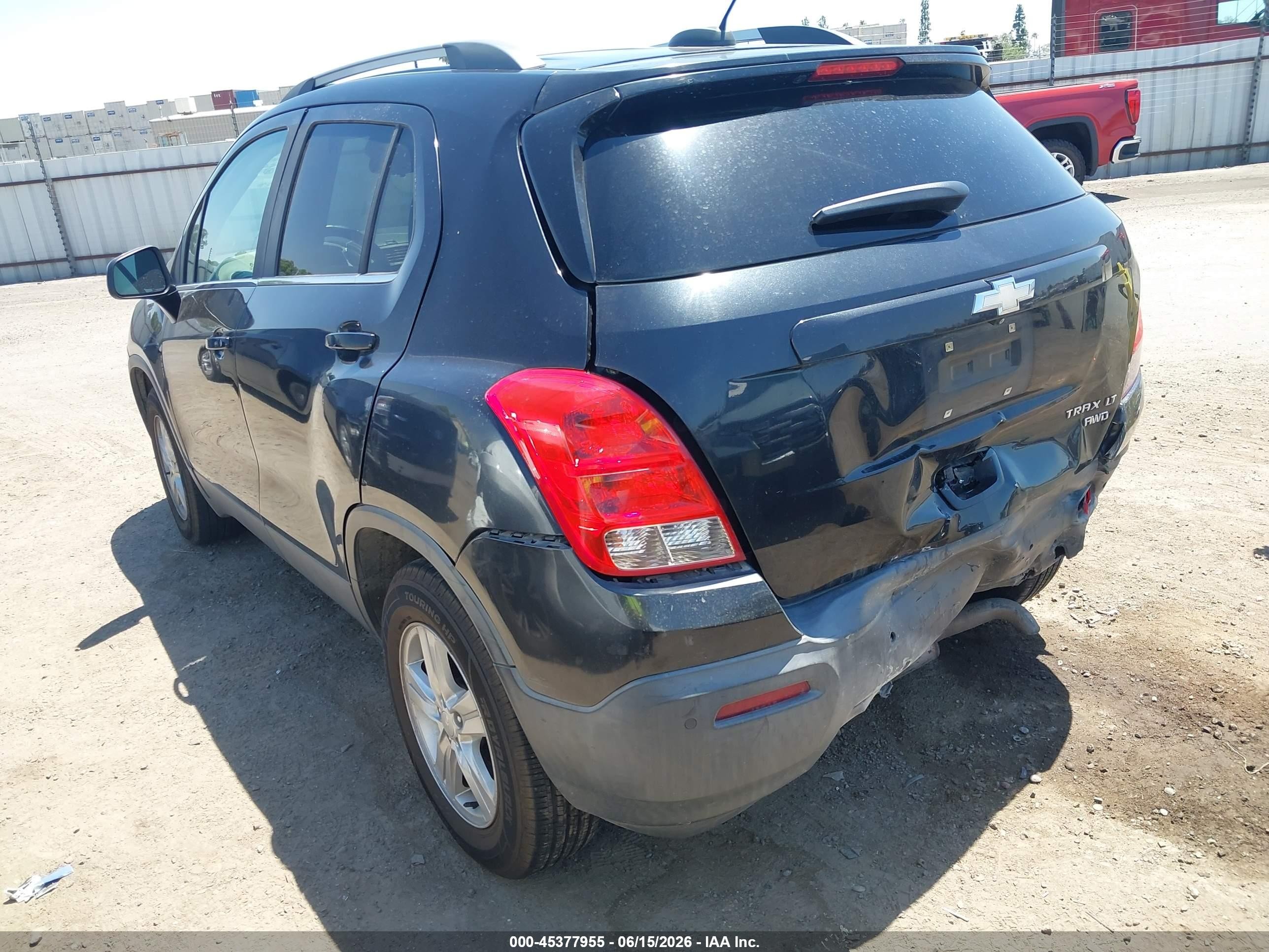 2015 Chevrolet Trax Lt Черный vin: 3GNCJRSB7FL213415